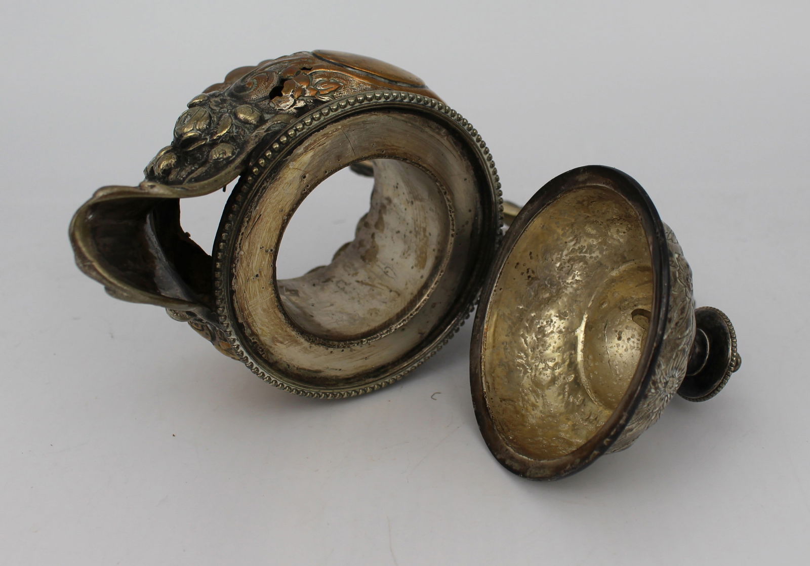 Antique Silver Plated Claret Jug Top Spout & Handle - 4