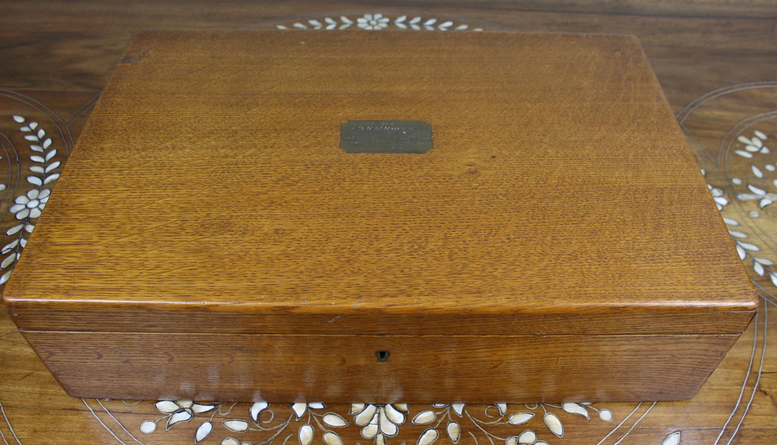 Edwardian Oak Canteen of Silver-Plated Cutlery, P. Bros Ltd, Sheffield, dated 1917 - 7