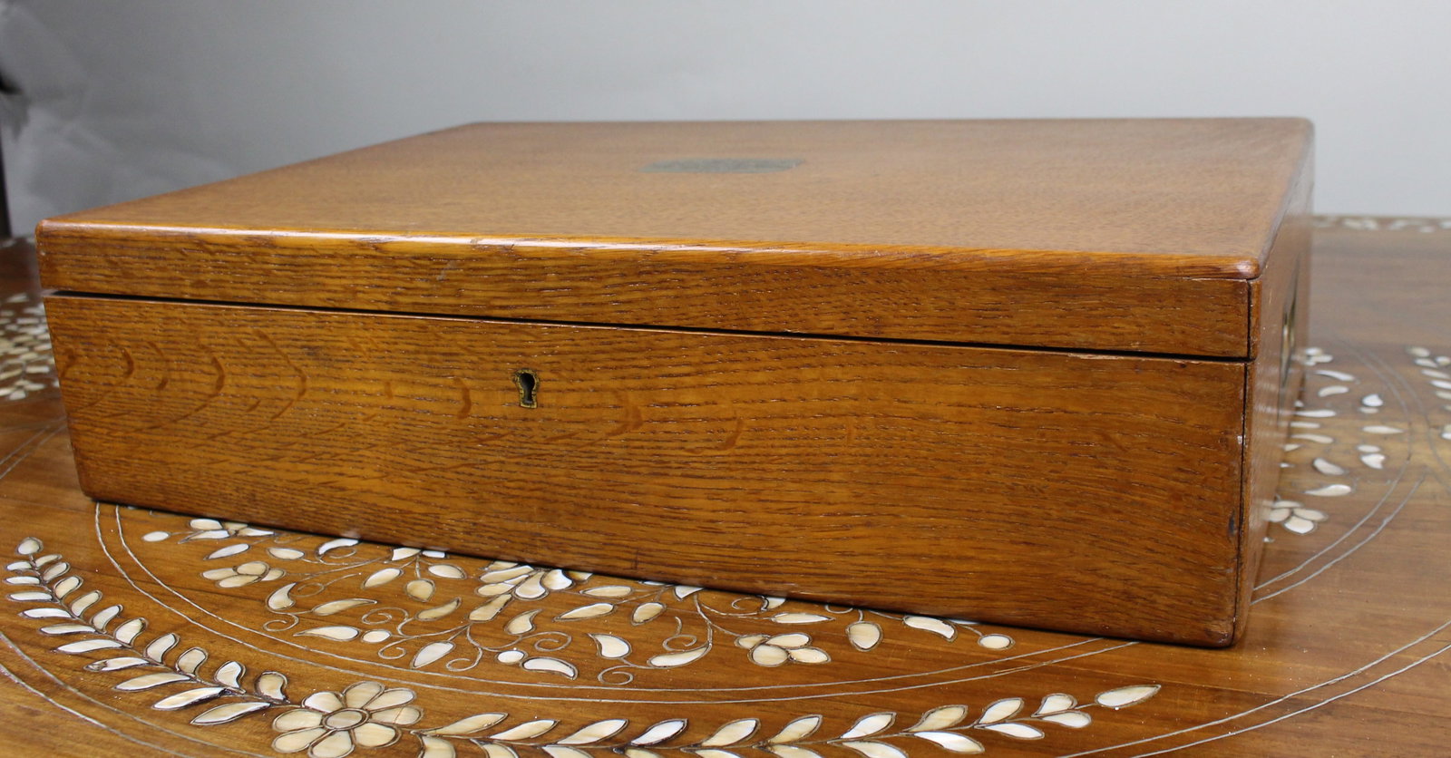 Edwardian Oak Canteen of Silver-Plated Cutlery, P. Bros Ltd, Sheffield, dated 1917 - 9