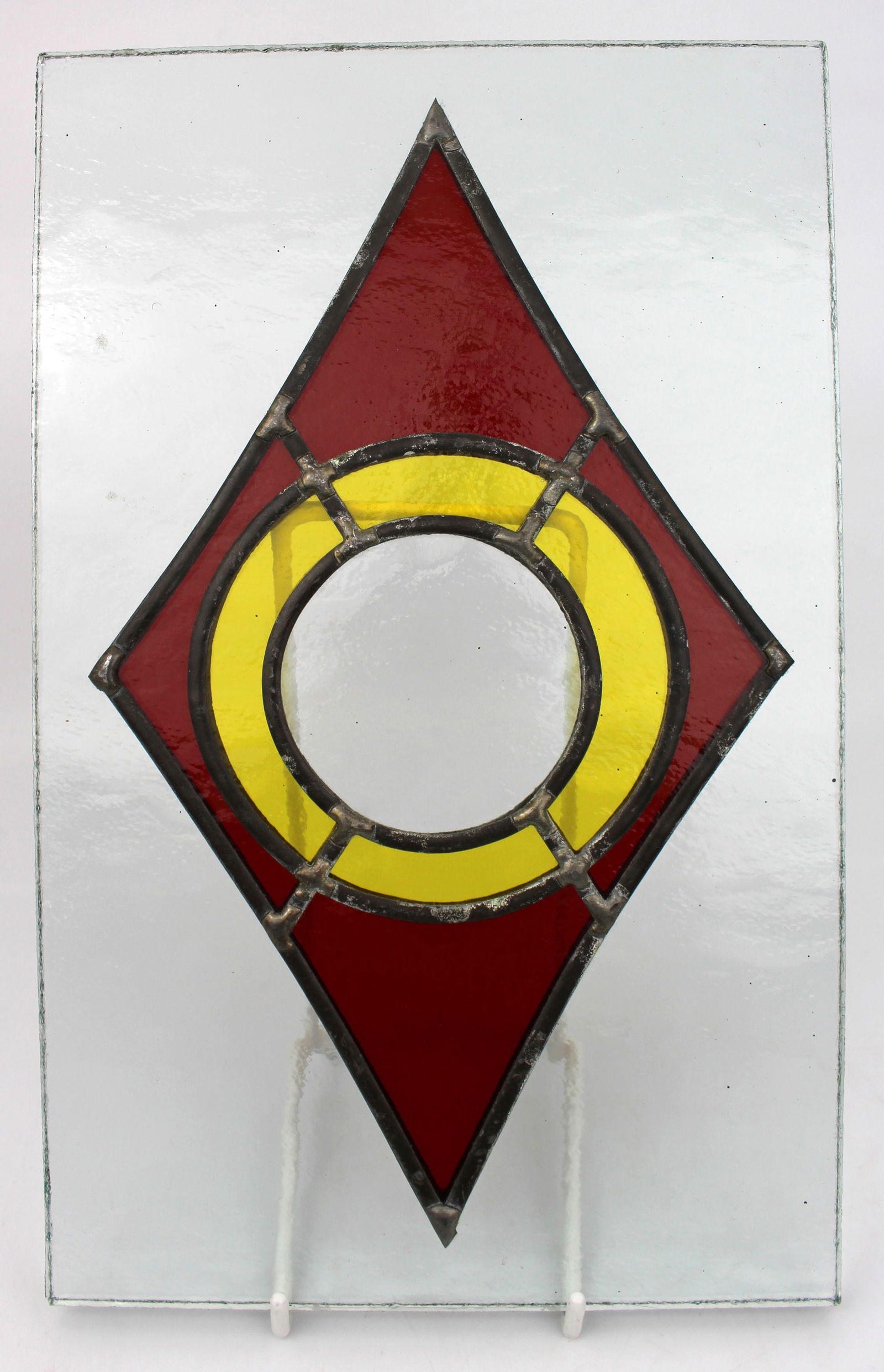 Set of 5 Vintage Stained Glass Panels - 3