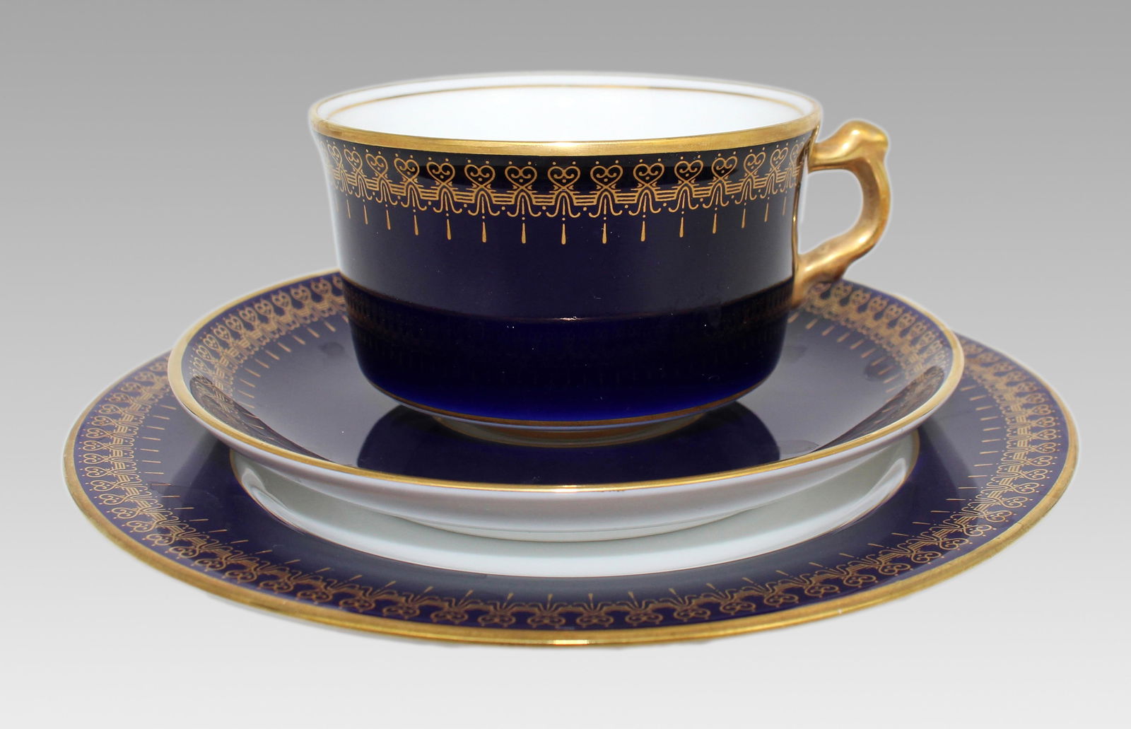 Set of 3 Romanov Collection Cobalt Blue Trios - 2