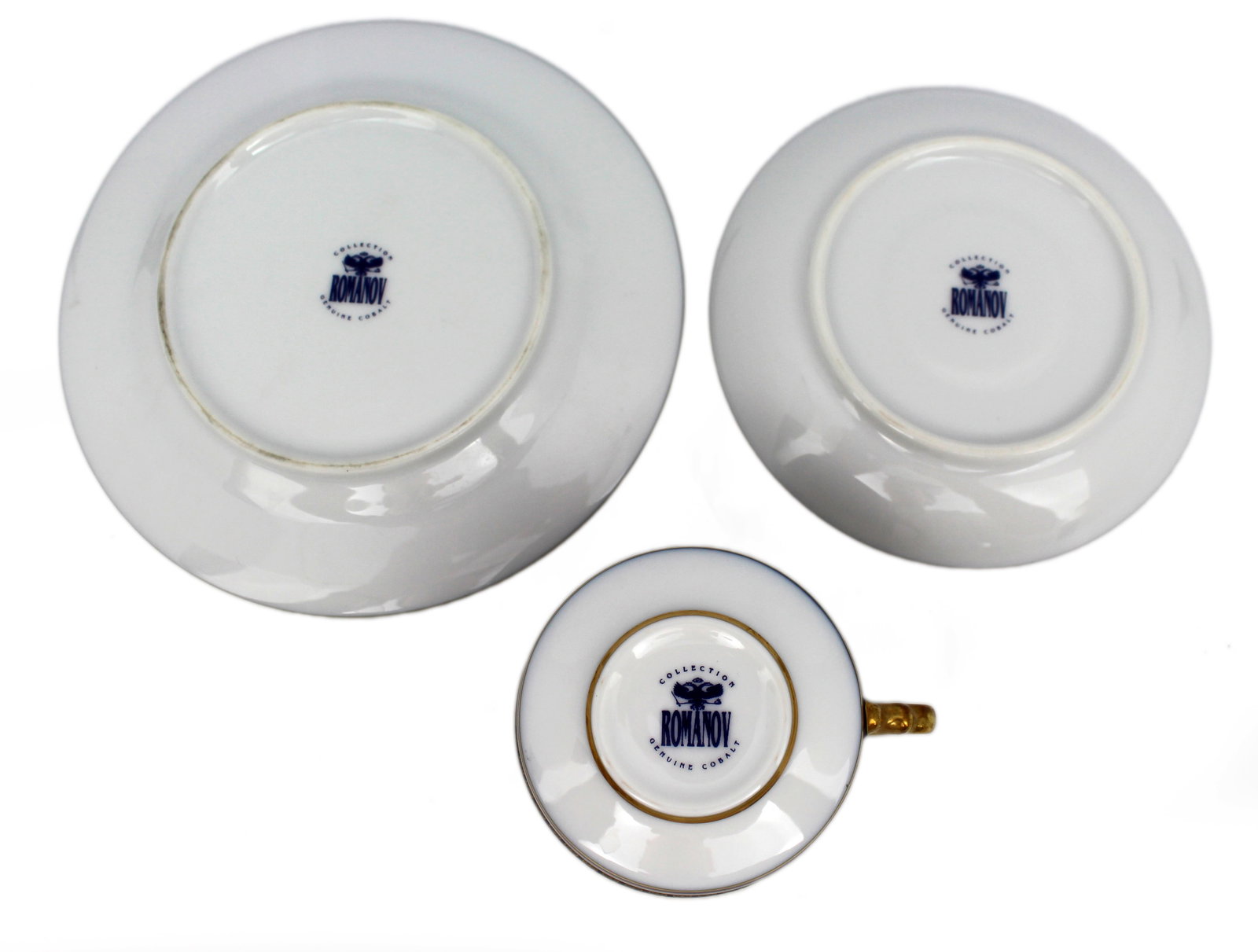 Set of 3 Romanov Collection Cobalt Blue Trios - 5
