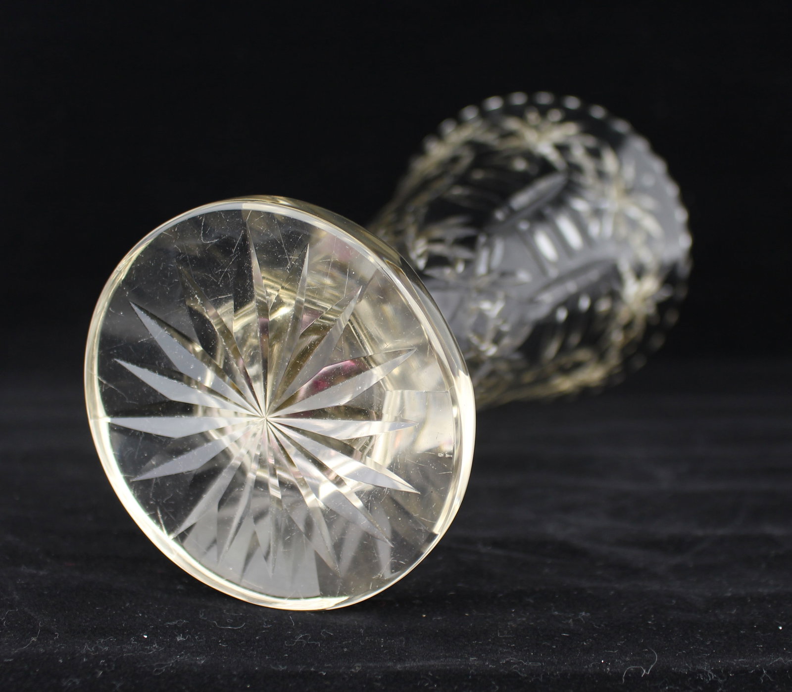 Edwardian Cut Glass Lead Crystal Vase - 3