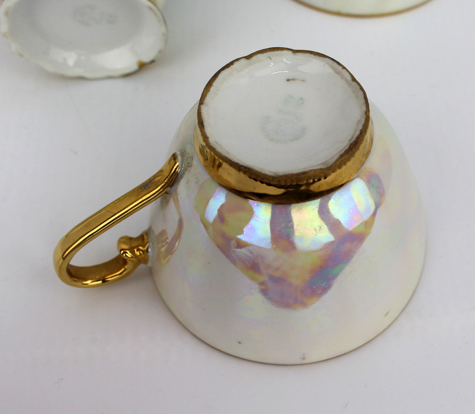 Czech Porcelain Lustre Gilt Tea Service - 7