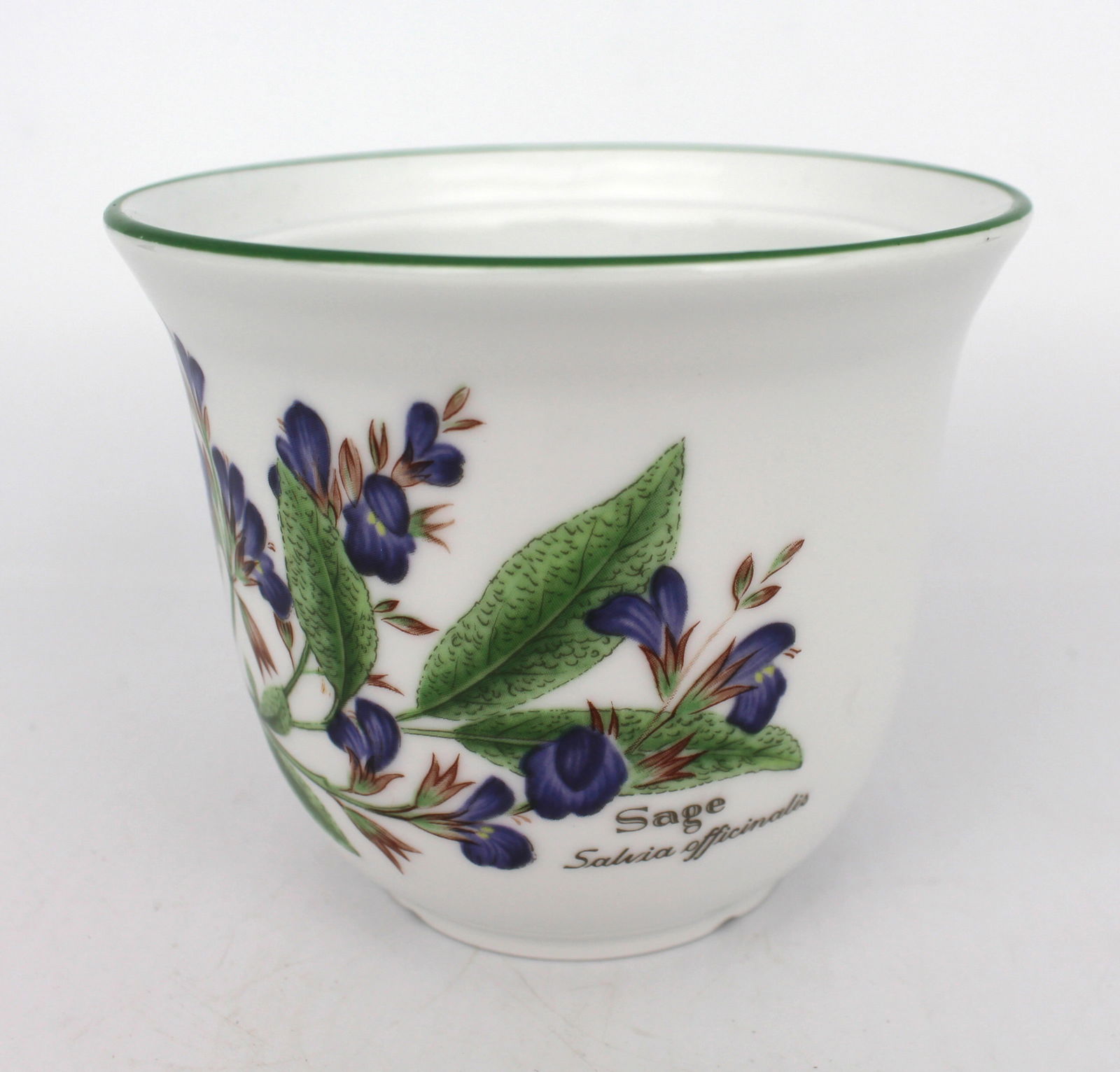 Royal Worcester Herbs Series Pot – Sage (Salvia Officinalis) – 1990 - 2