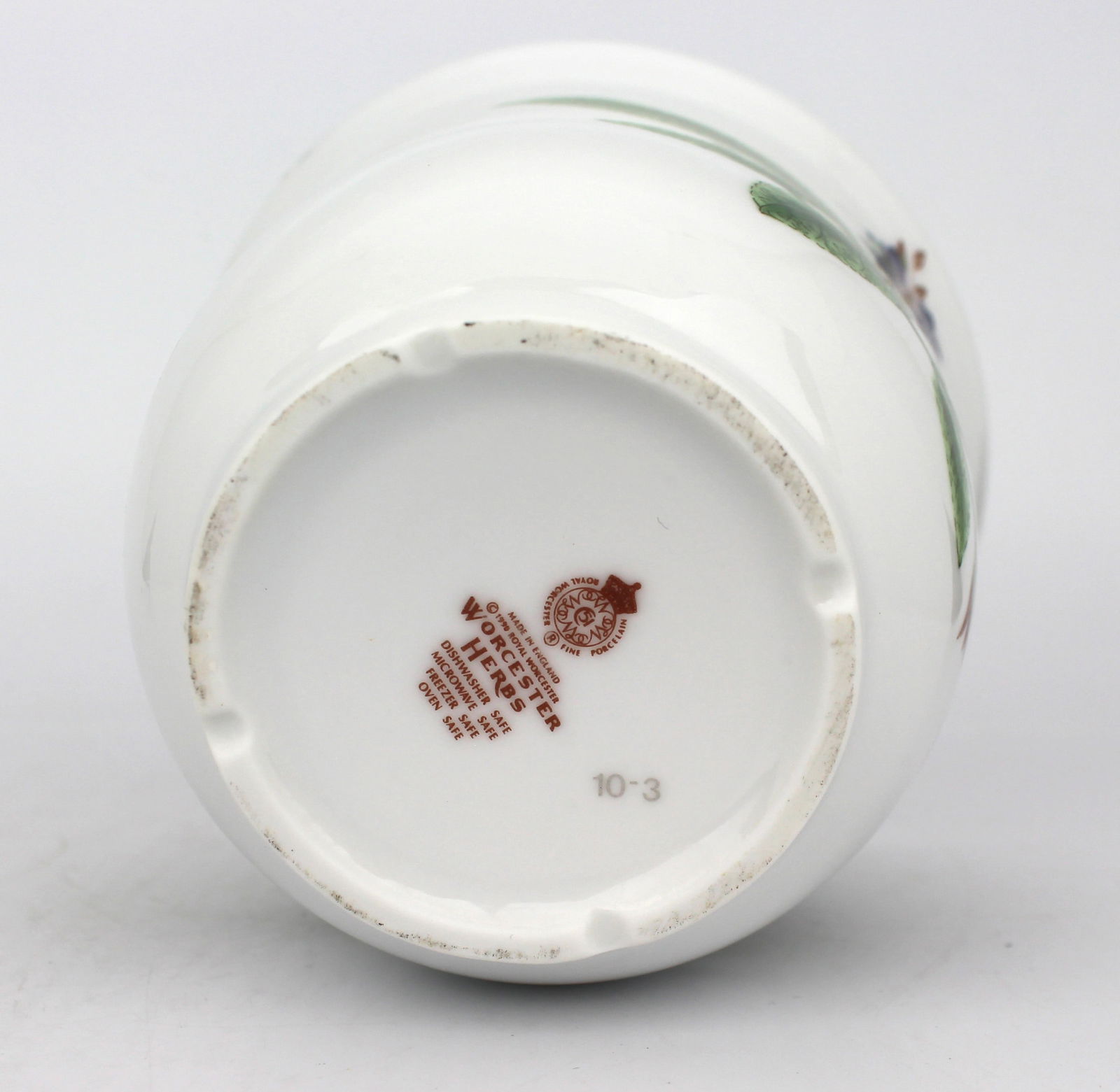 Royal Worcester Herbs Series Pot – Sage (Salvia Officinalis) – 1990 - 4