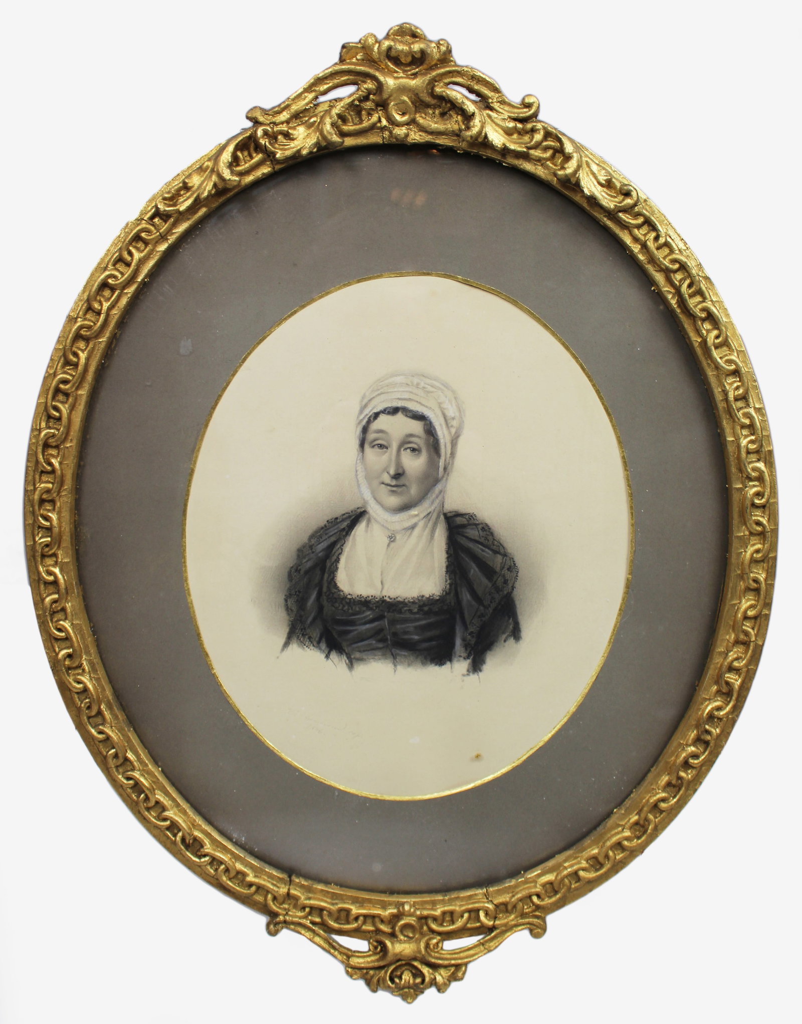 Pair of Mid 19th c. Oval Drawings by C.Reimann - 8