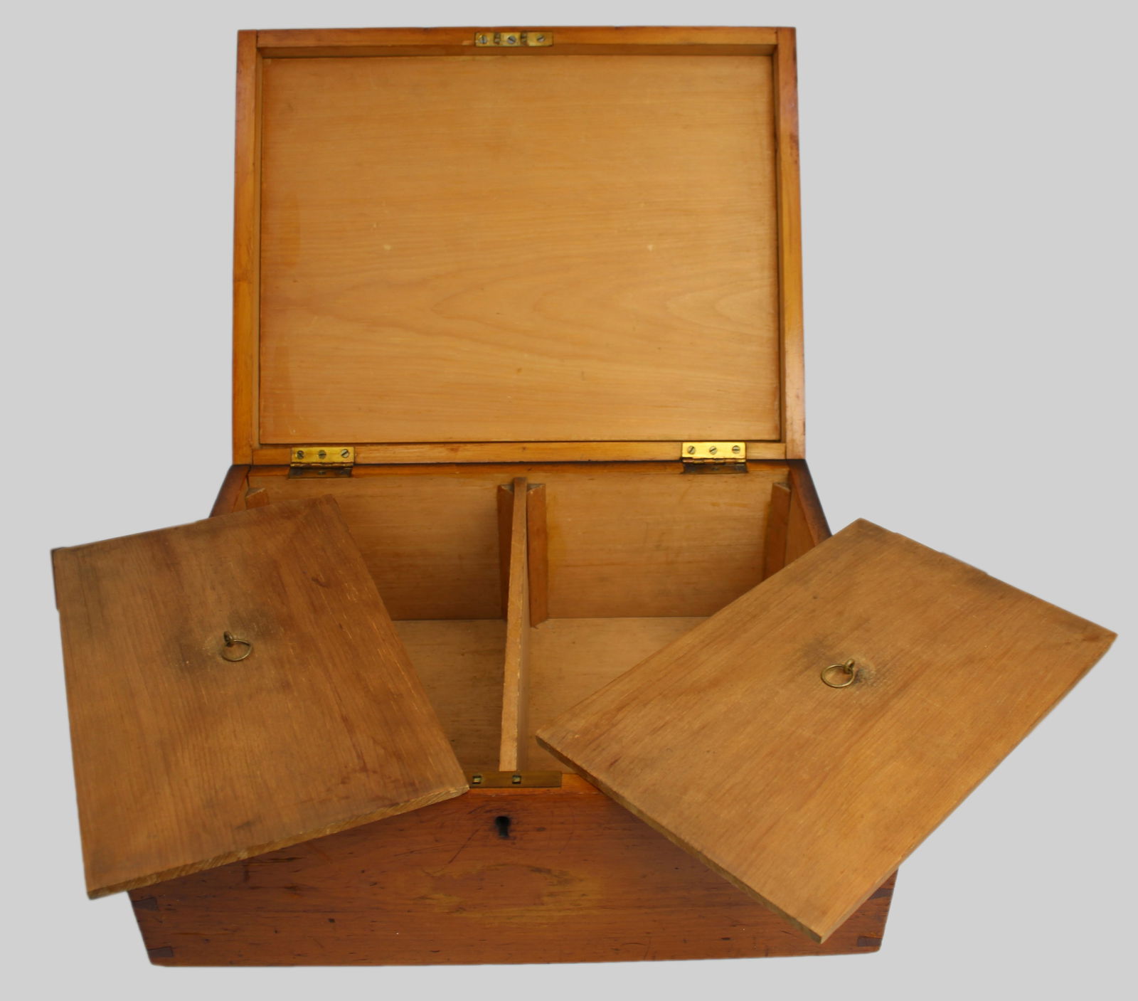 Late Victorian/Edwardian Satinwood Case Caddy - 4