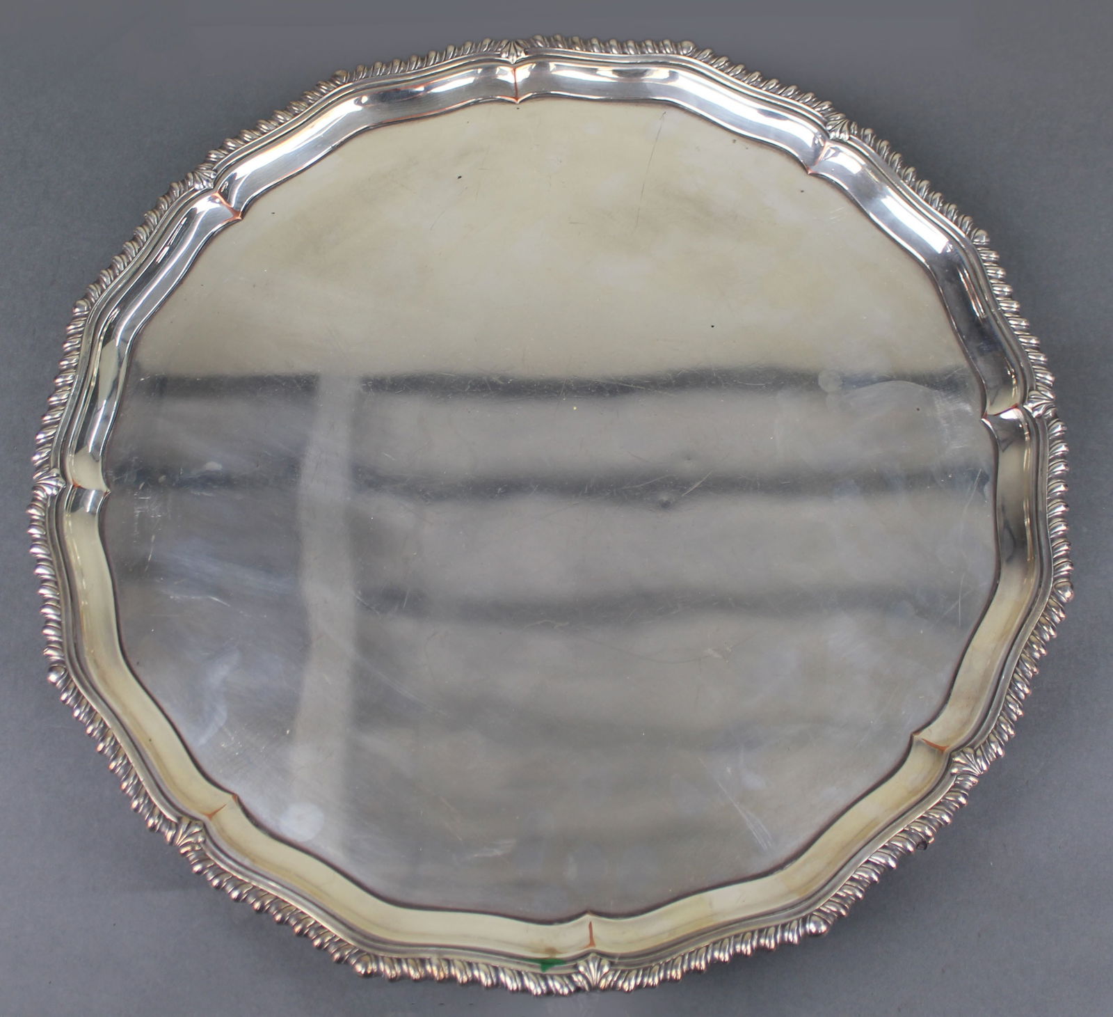 Antique Silver Plated Footed Serving Tray (1 of 8)