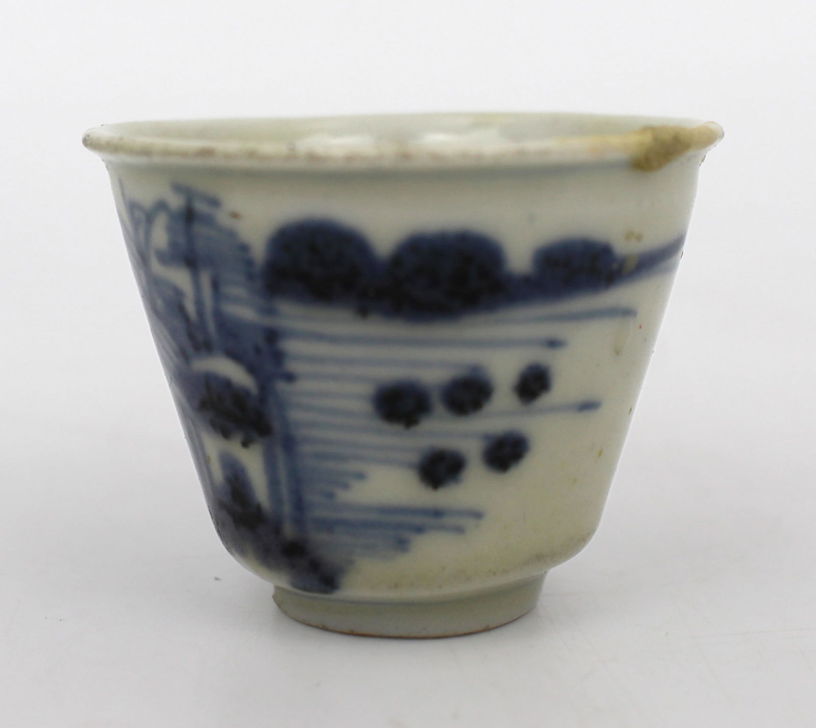 Late Qing Chinese Blue and White Porcelain Teacup, Circa 1880 - 3