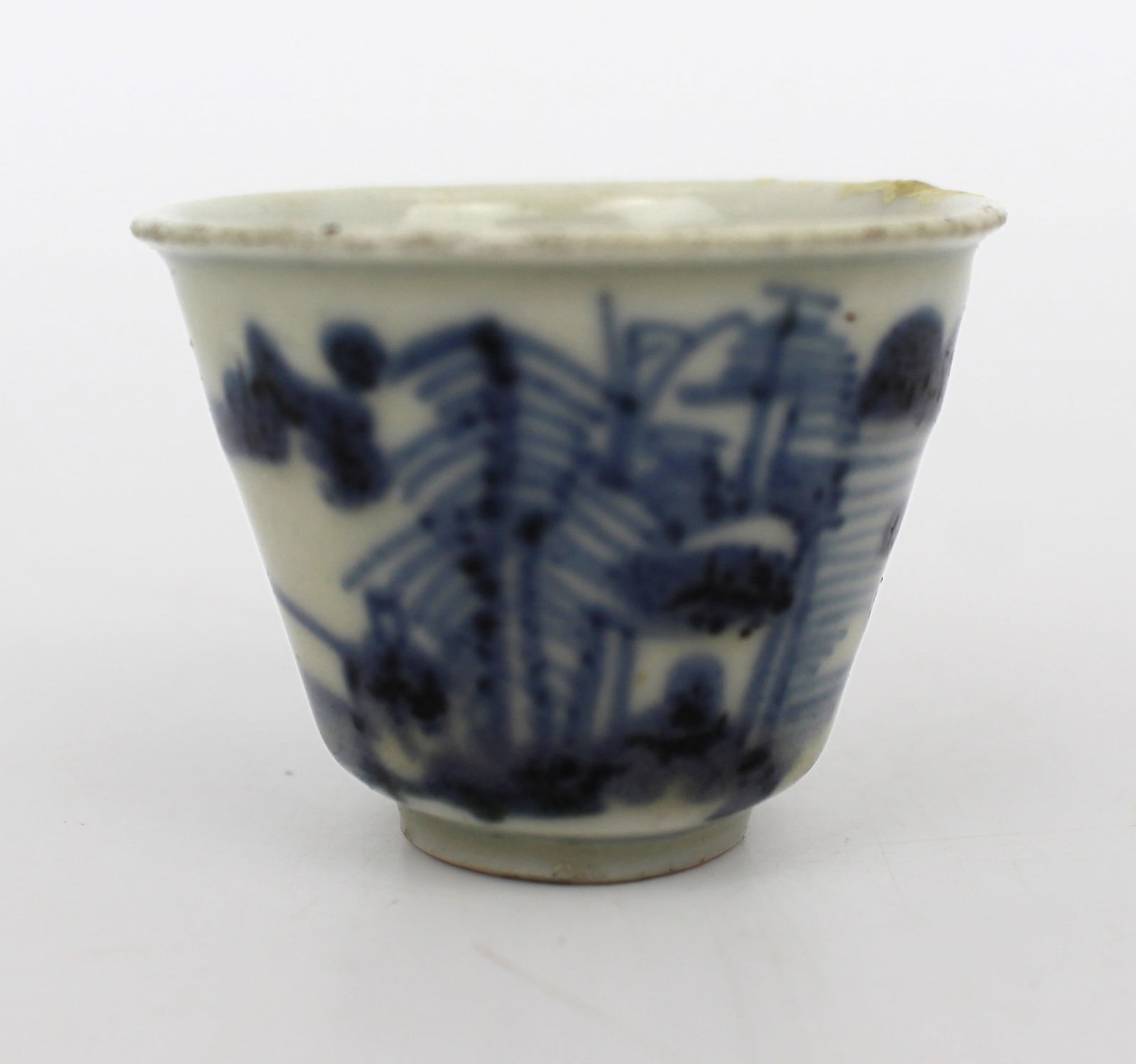 Late Qing Chinese Blue and White Porcelain Teacup, Circa 1880 - 4
