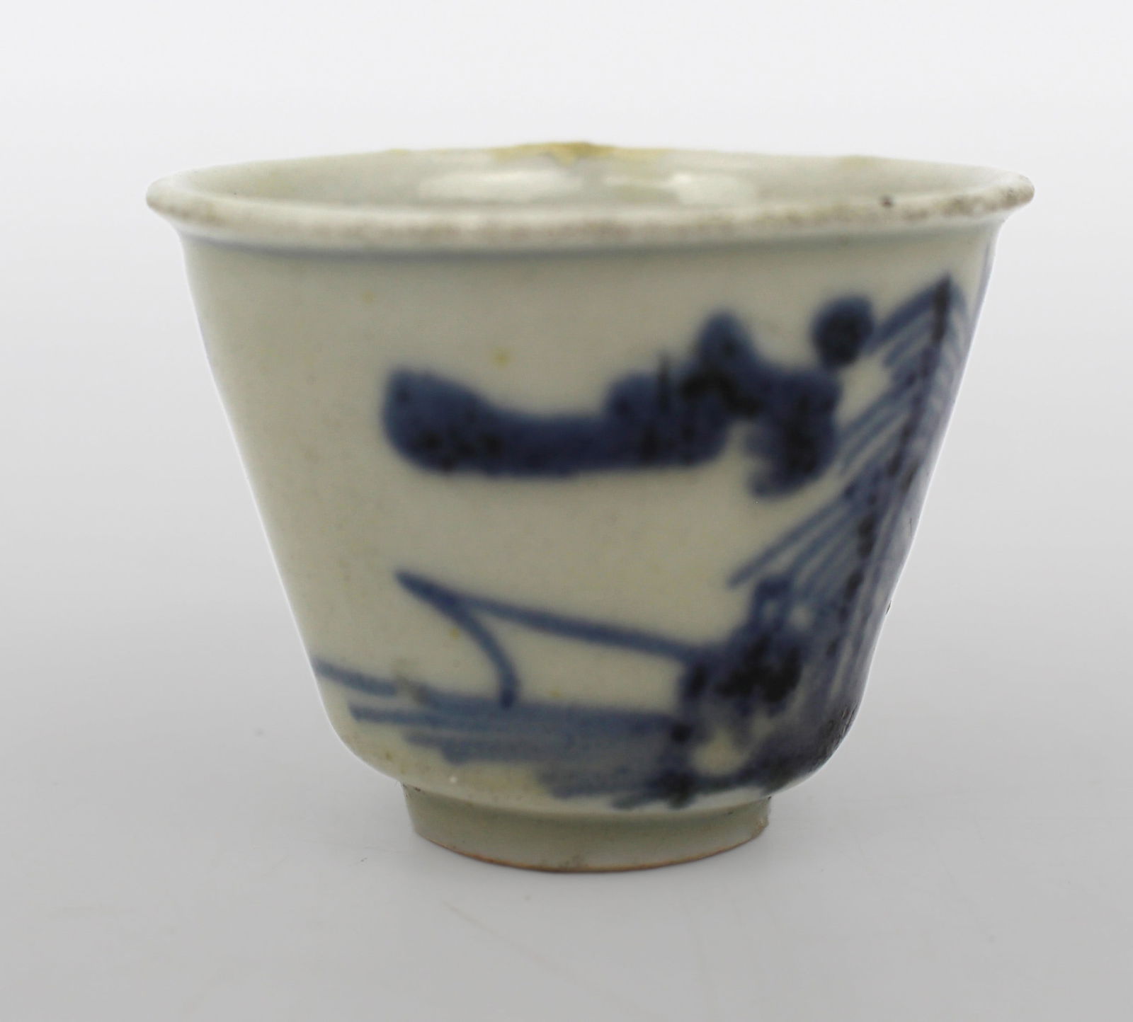 Late Qing Chinese Blue and White Porcelain Teacup, Circa 1880 - 5