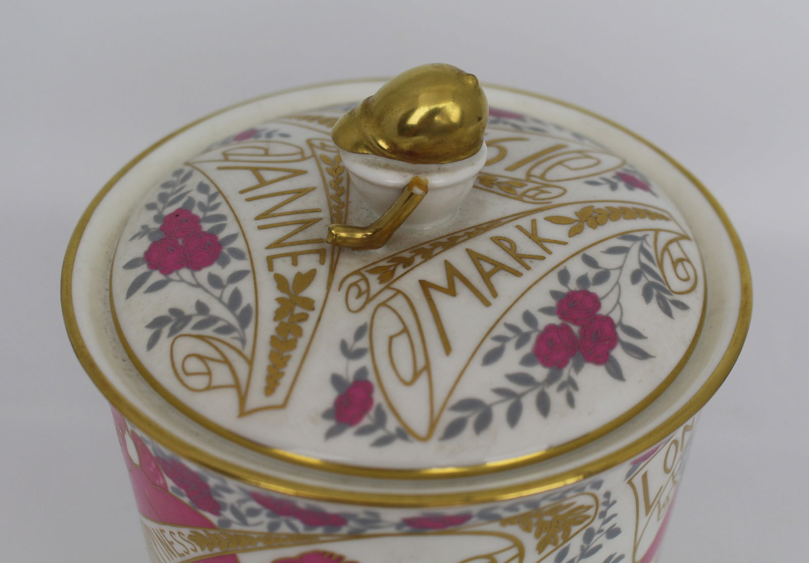 Coalport Commemorative Princess Anne Marriage Vase & Cover - 2