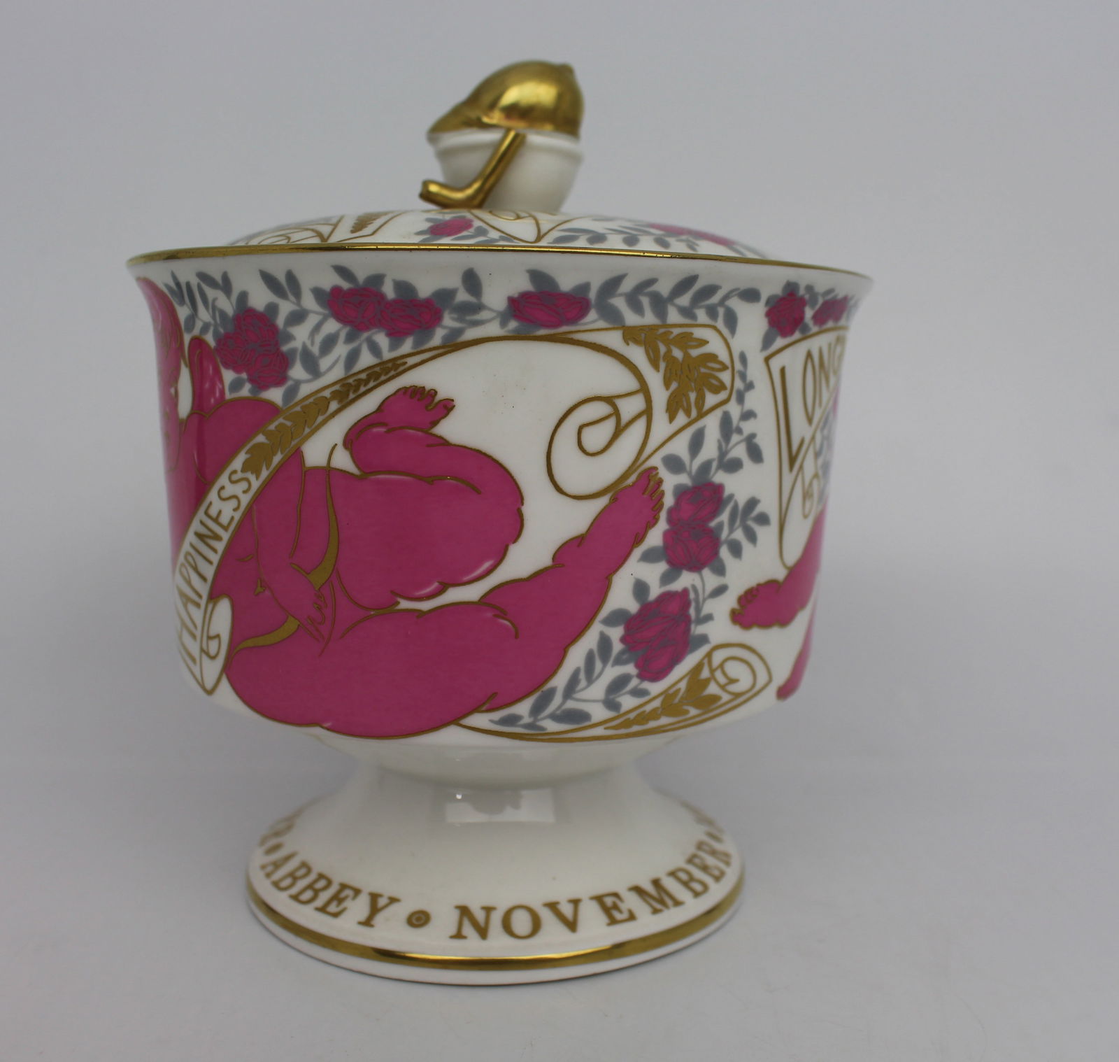 Coalport Commemorative Princess Anne Marriage Vase & Cover - 3