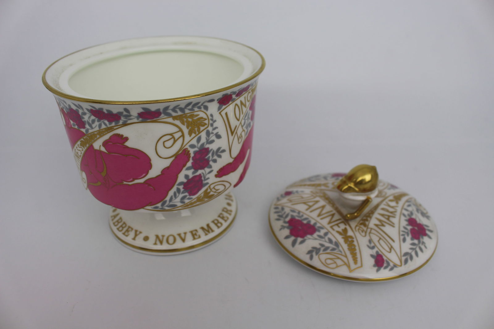 Coalport Commemorative Princess Anne Marriage Vase & Cover - 4