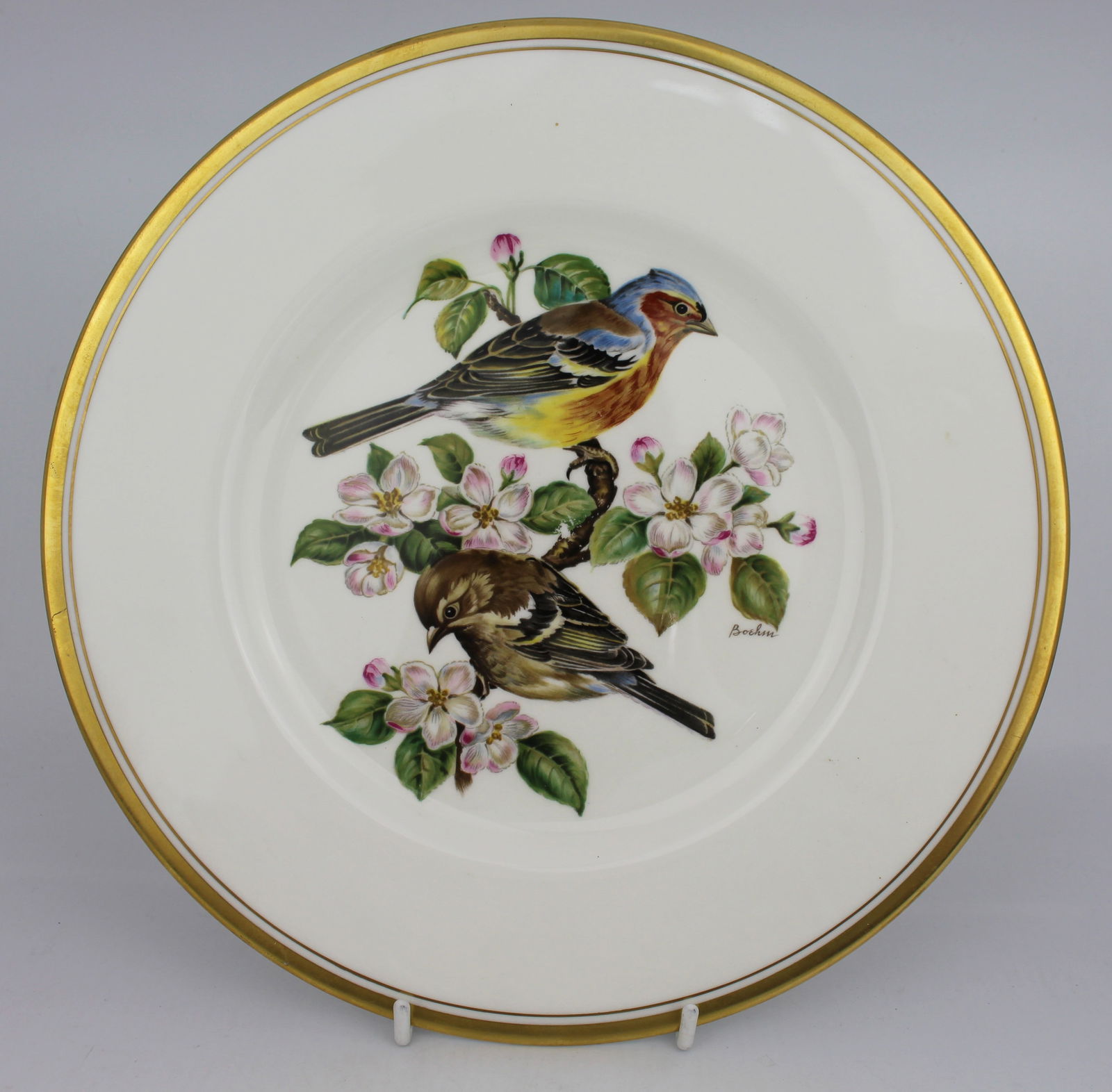 Pair of Boehm Porcelain Bird Plates - 2