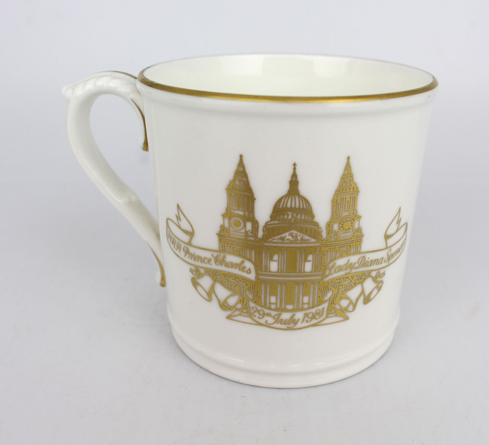 Royal Worcester Prince Charles Lady Diana Wedding Tankard - 2
