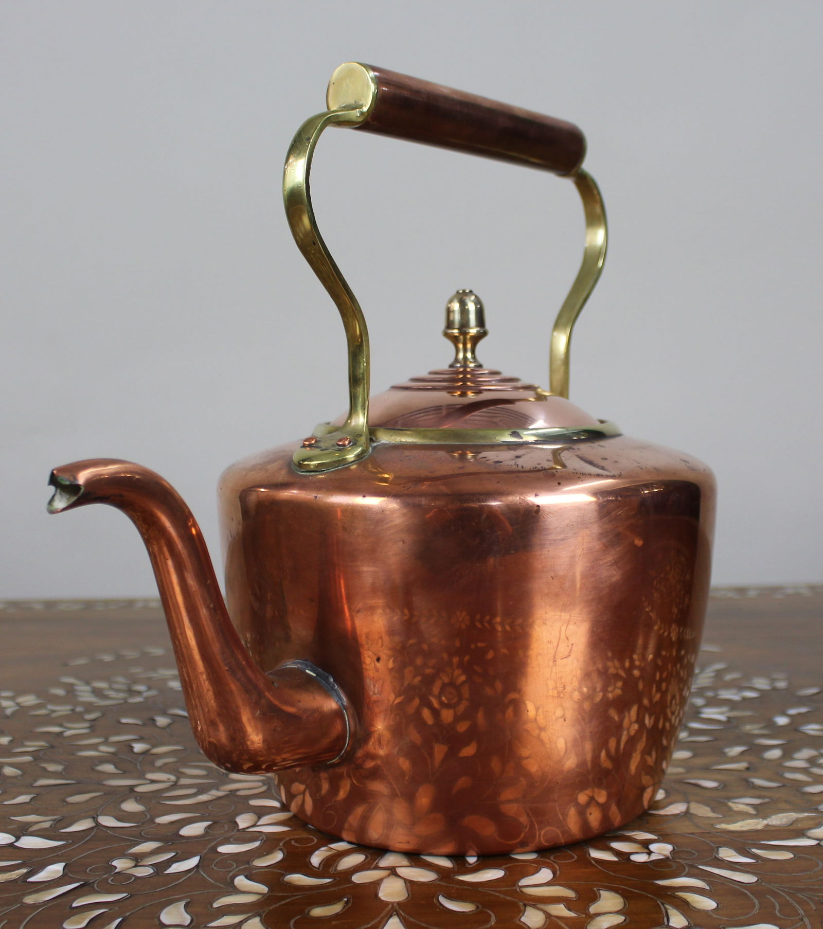 Copper and Brass Kettle, c.1930 - 3
