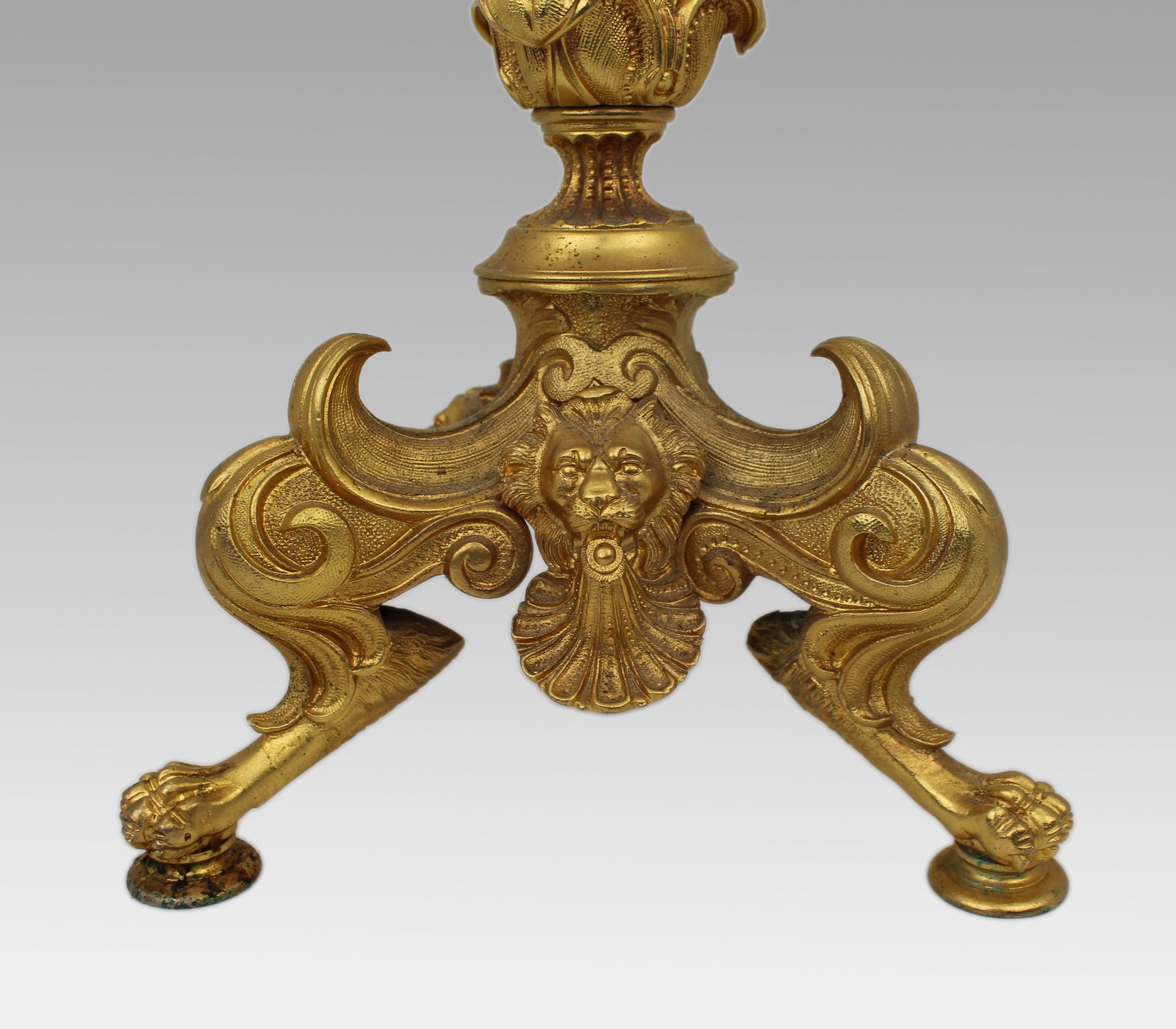 Mid-19th Century French Gilt Bronze Five-Light Candelabrum with Classical Motifs - 7