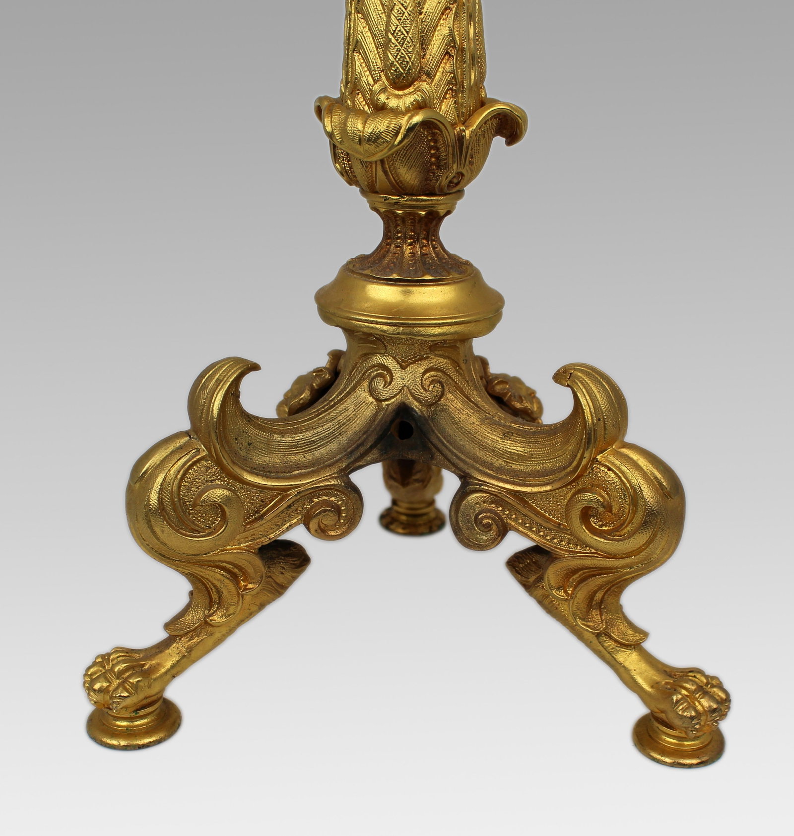 Mid-19th Century French Gilt Bronze Five-Light Candelabrum with Classical Motifs - 9