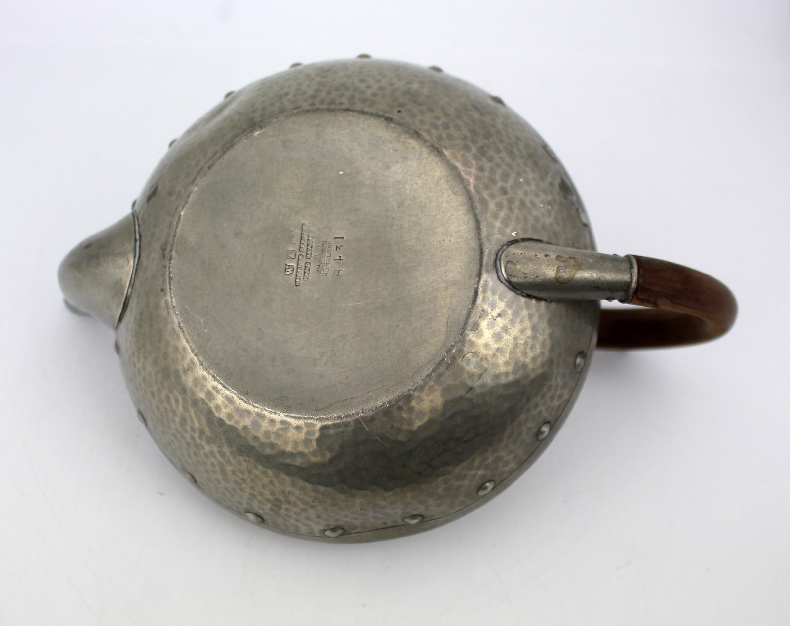 Arts & Crafts Pewter Teapot by James Dixon & Sons - 3