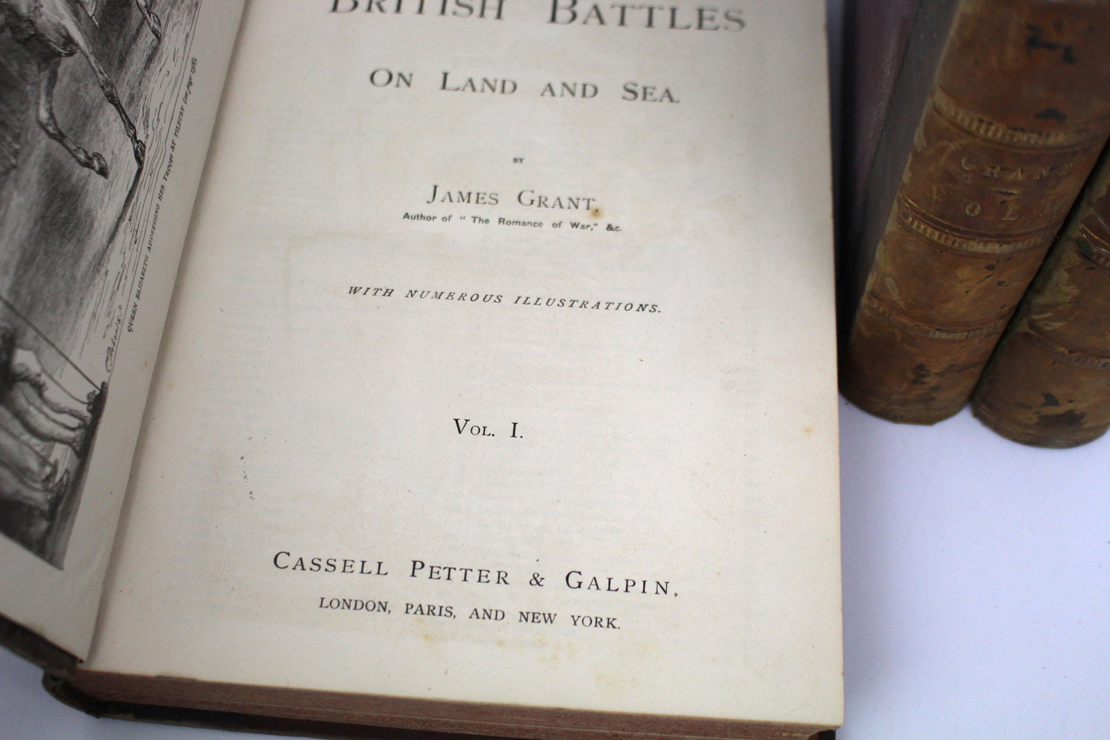Three Volumes – British Battles on Land and Sea by James Grant, c.1870s - 6