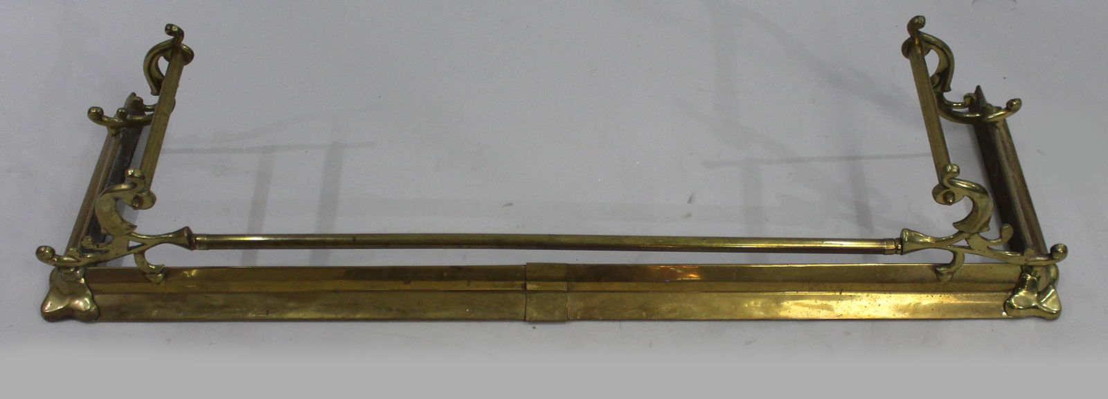Victorian Brass Fire Fender - 2