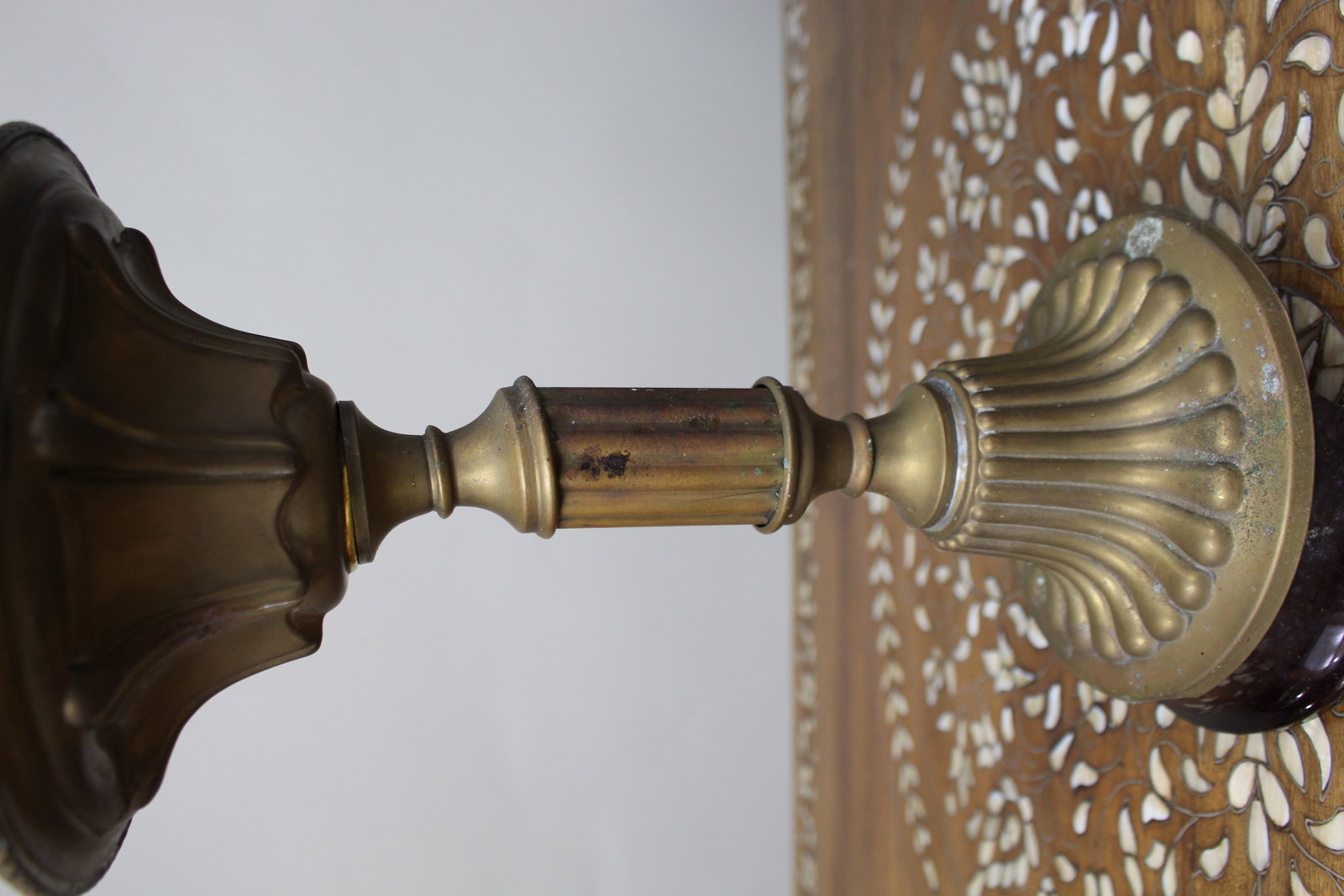 Antique Brass Oil Lamp, c.1900 - 3