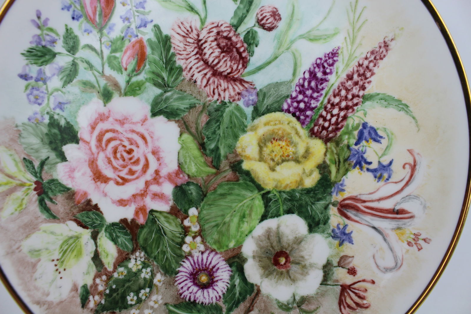 Hand Painted Thomas Germany Aldrington Cabinet Plate - 2