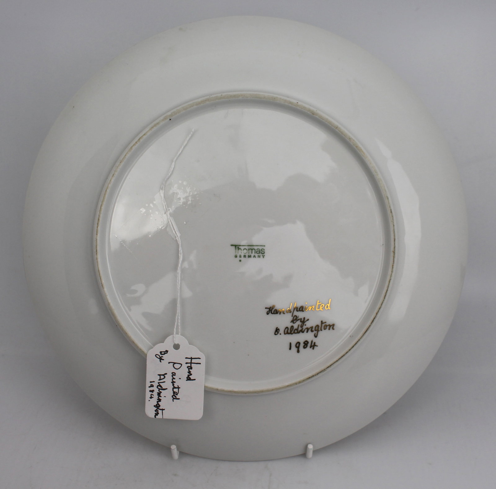 Hand Painted Thomas Germany Aldrington Cabinet Plate - 3