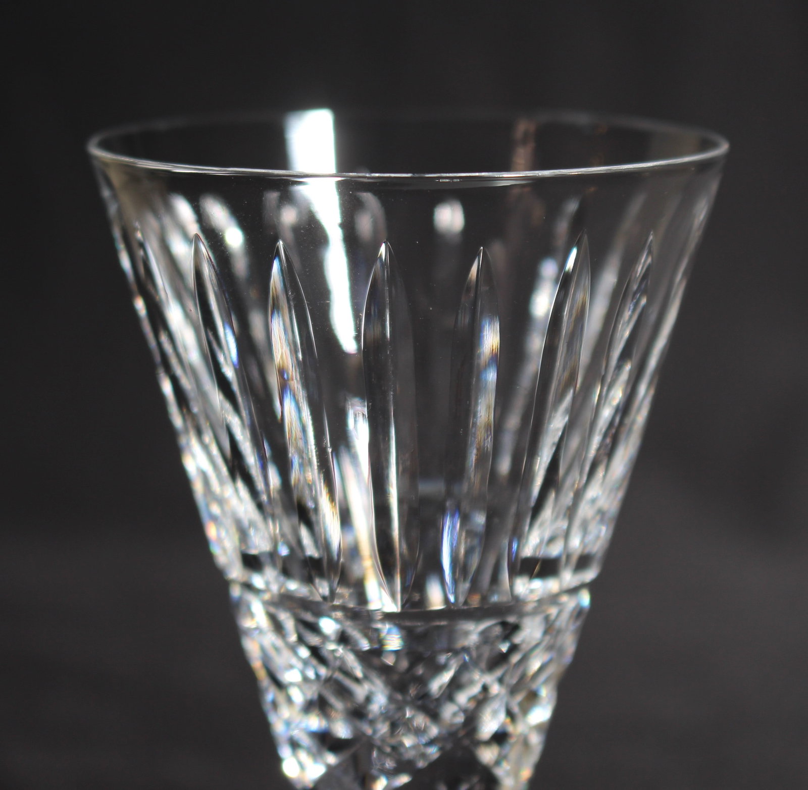Set of 6 Vintage Waterford Cut Crystal Knopped Sherry Glasses - 3