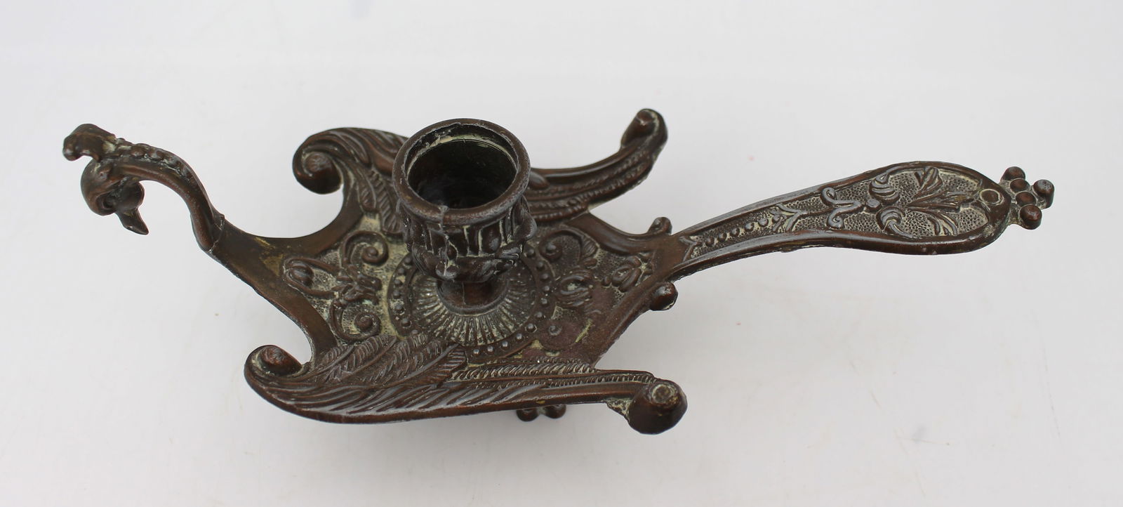 Vintage Greco-Roman Chamberstick - 2
