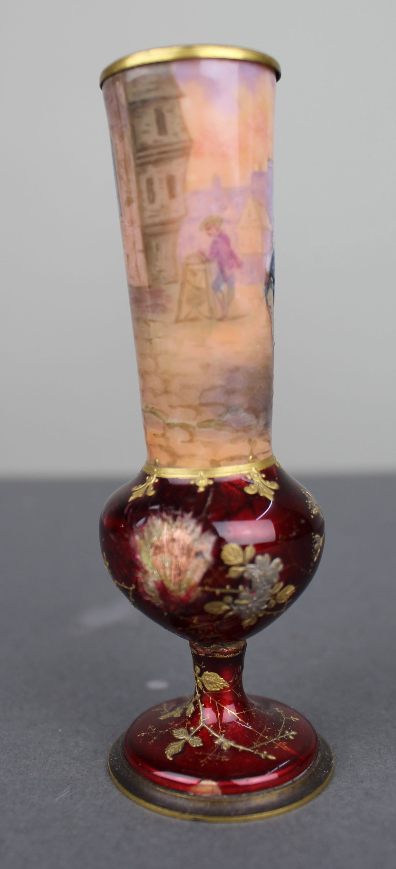 Late 19th Century Bohemian Ruby Glass Vase - 3