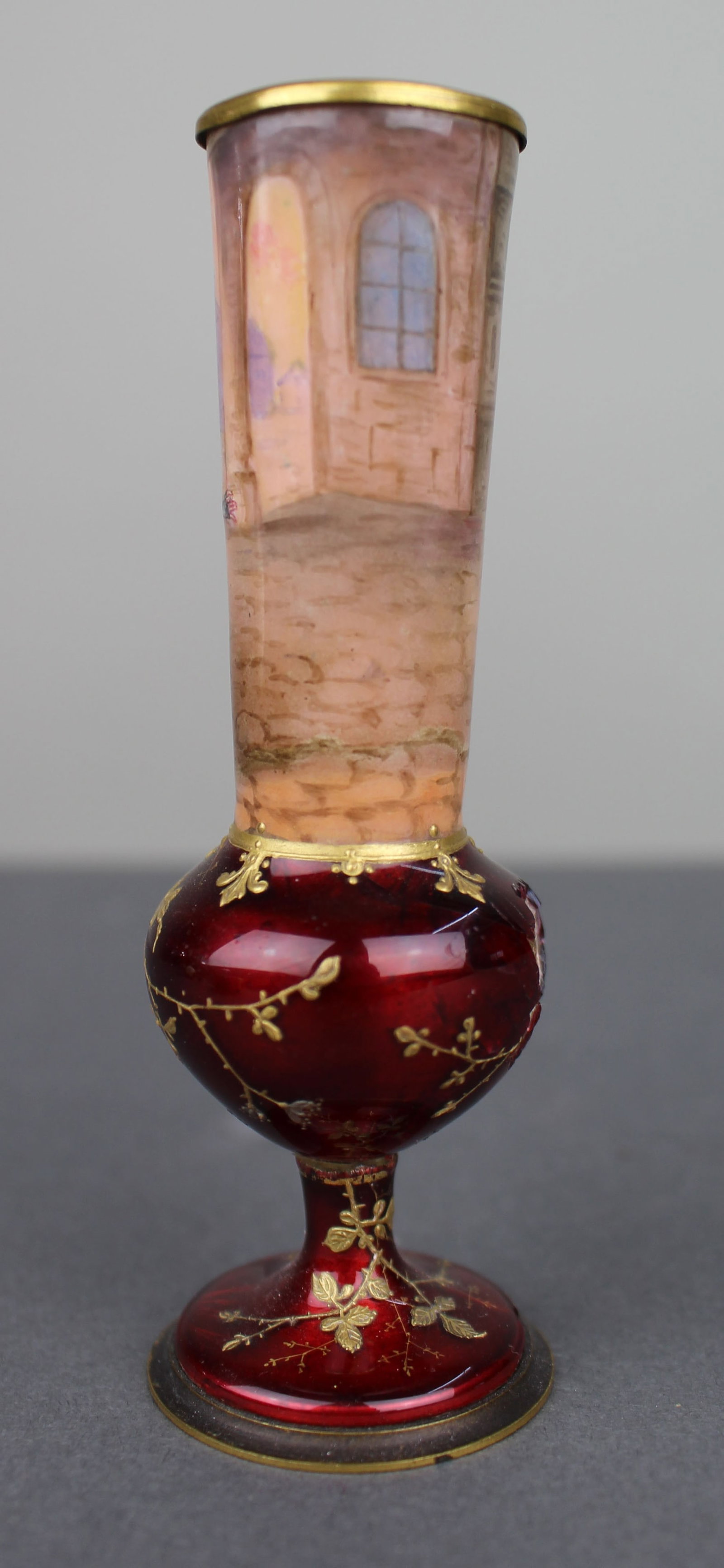 Late 19th Century Bohemian Ruby Glass Vase - 4