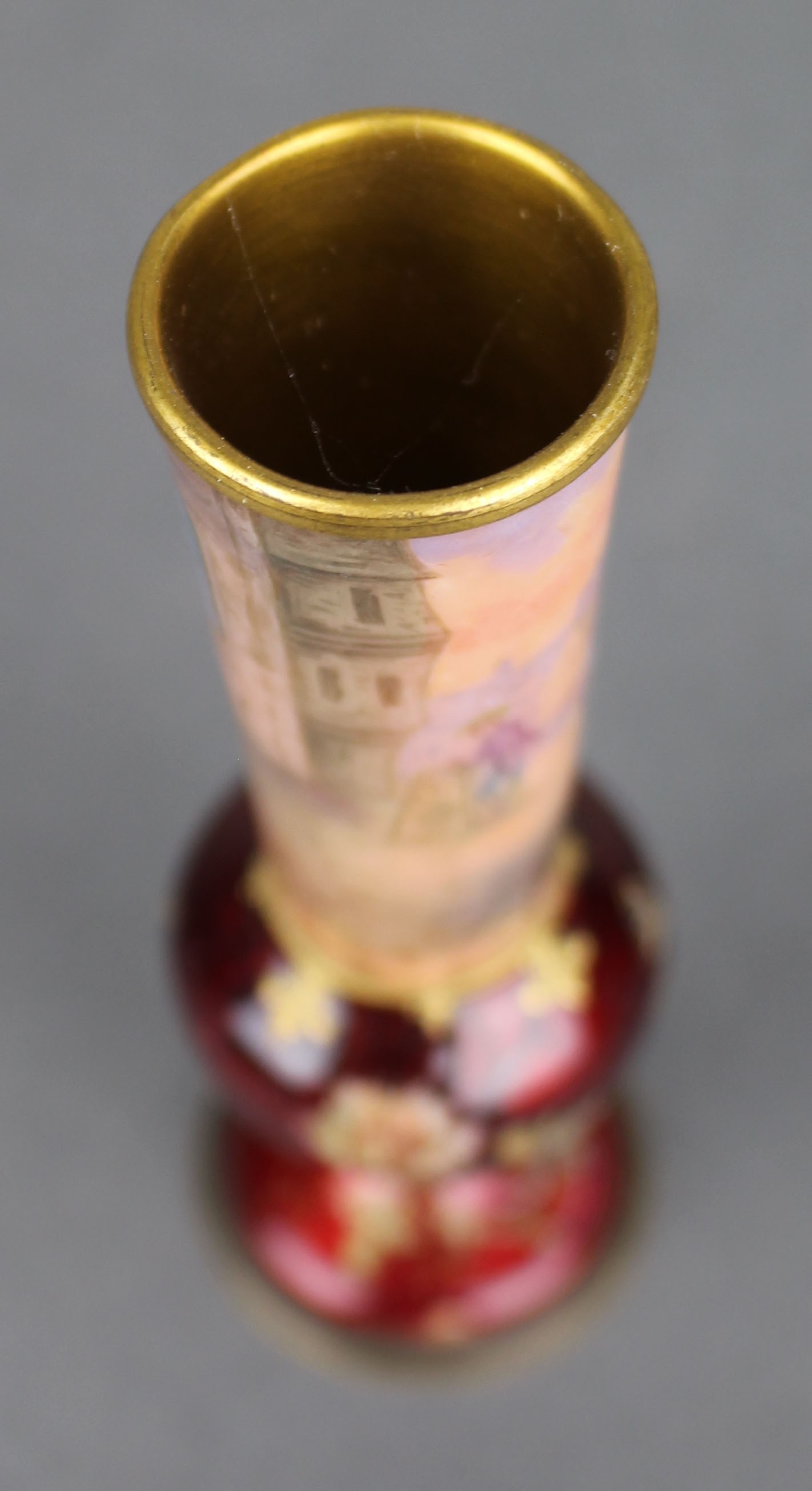 Late 19th Century Bohemian Ruby Glass Vase - 7