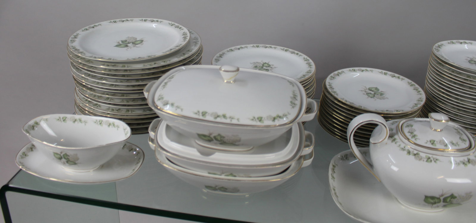 Extensive Franconia Krautheim “Summer Bloom“ Dinner Tea Service - 4