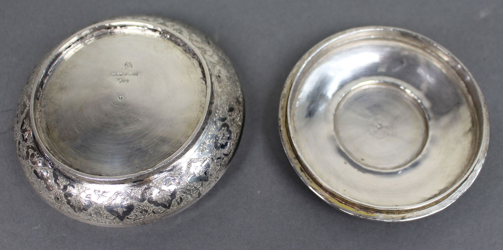 Persian Silver Circular Box with Floral Motifs, Iran, c.1950 - 7