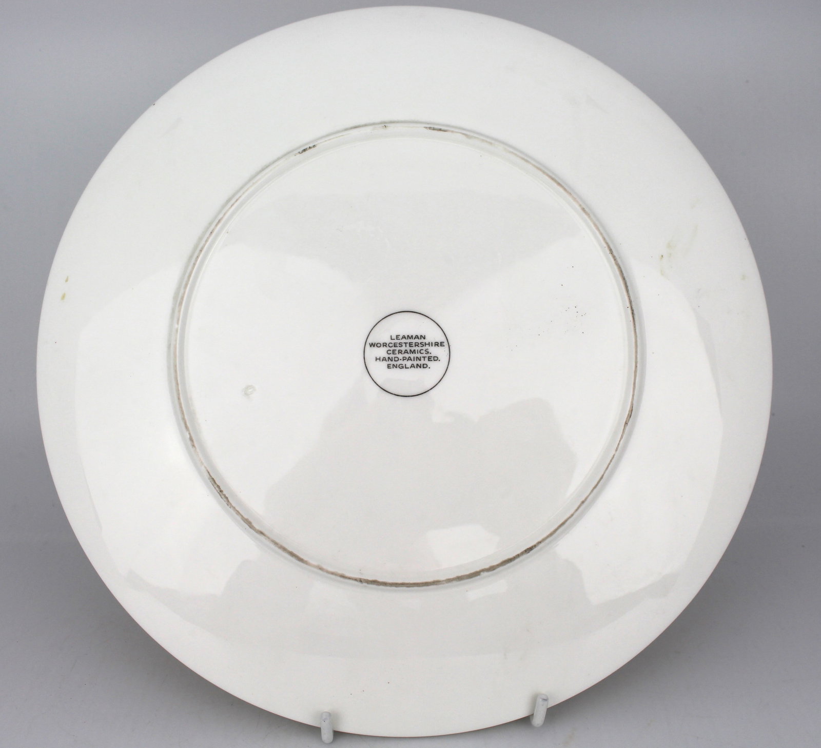 Pair of Leaman Hand Painted Fruit Cabinet Plates - 5