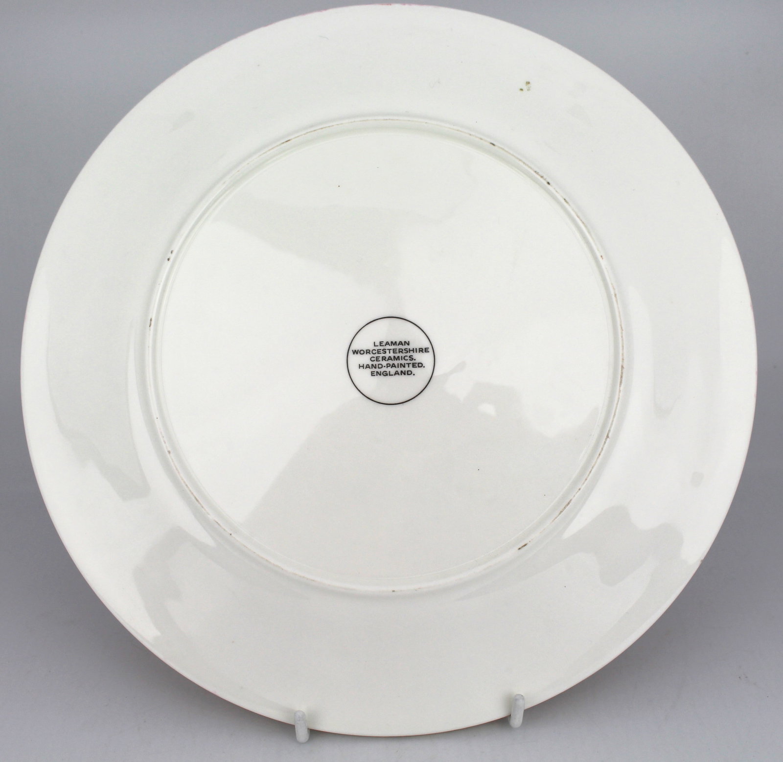 Pair of Leaman Hand Painted Fruit Cabinet Plates - 9