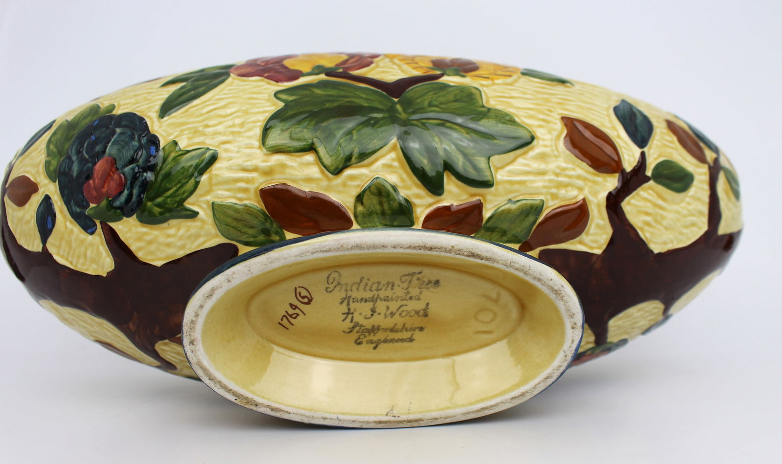 H.J.Wood Indian Tree Boat Shaped Bowl - 5