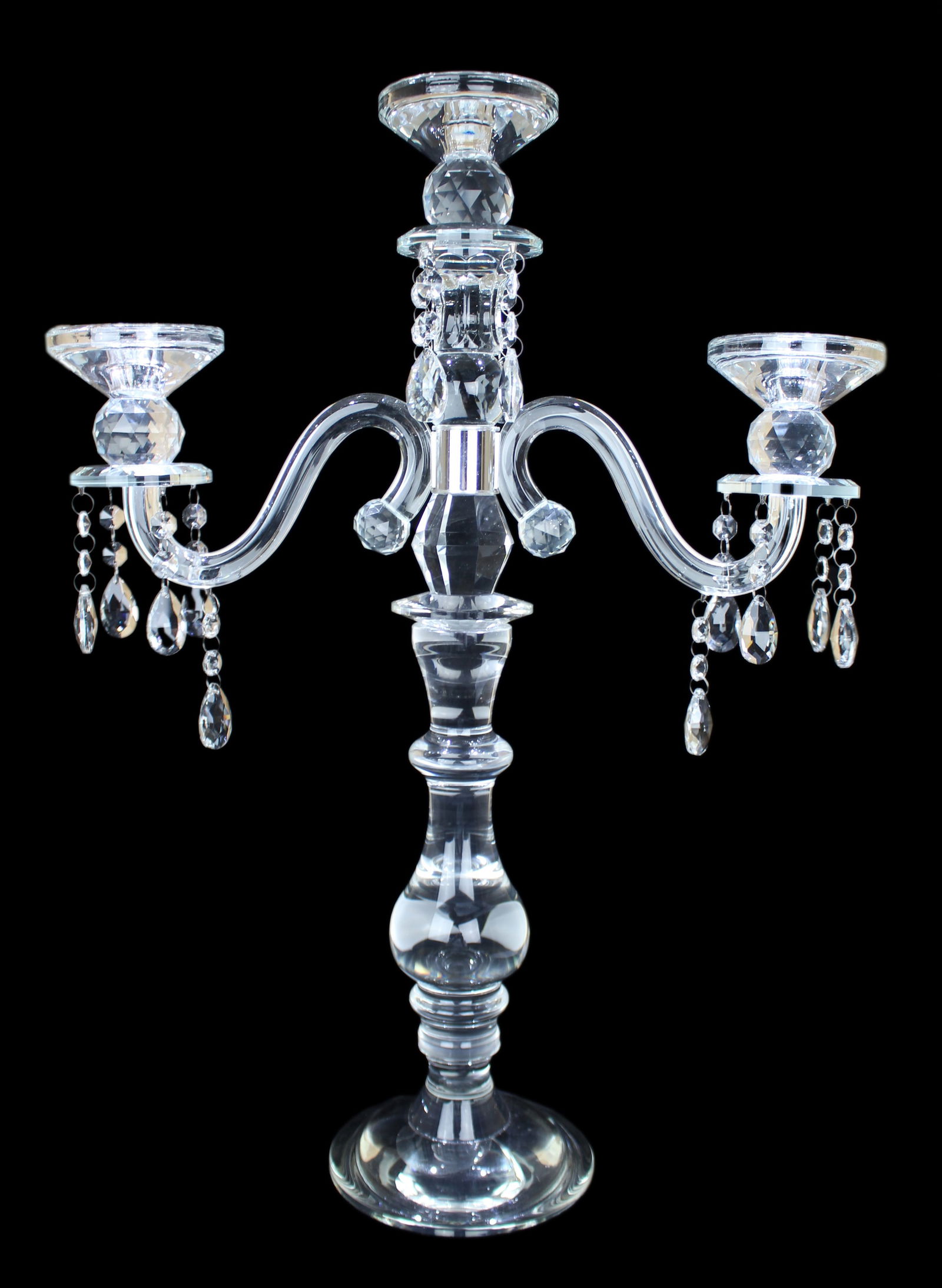 3 Branch Crystal Candelabra (1 of 7)