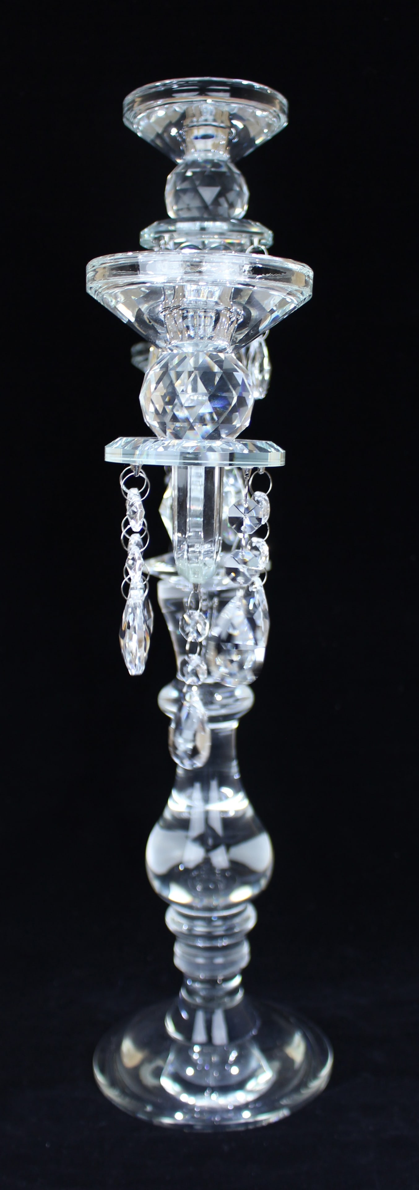 3 Branch Crystal Candelabra - 5