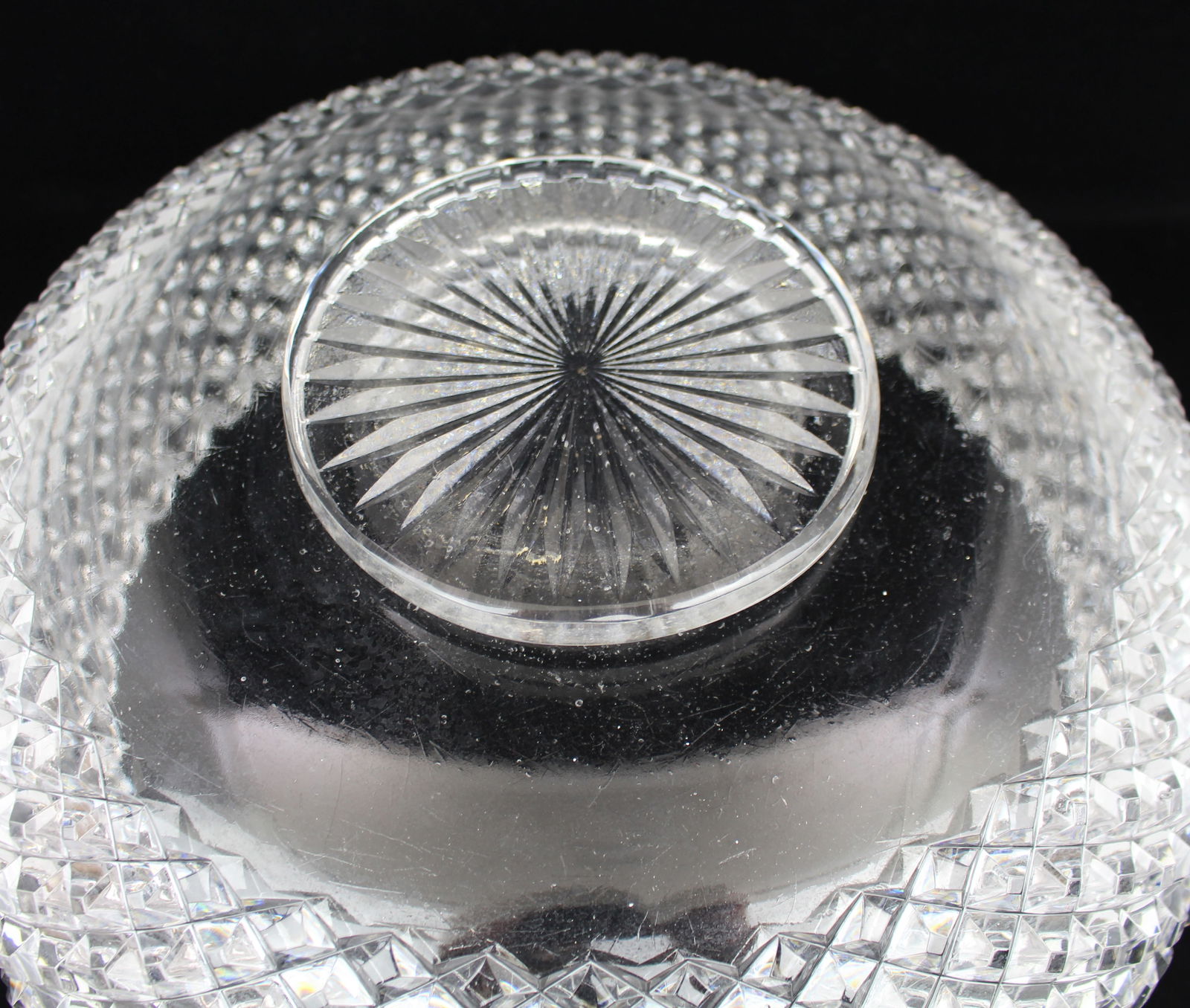 Monumental Hand-Cut Crystal Centrepiece Bowl c.1935 - 11
