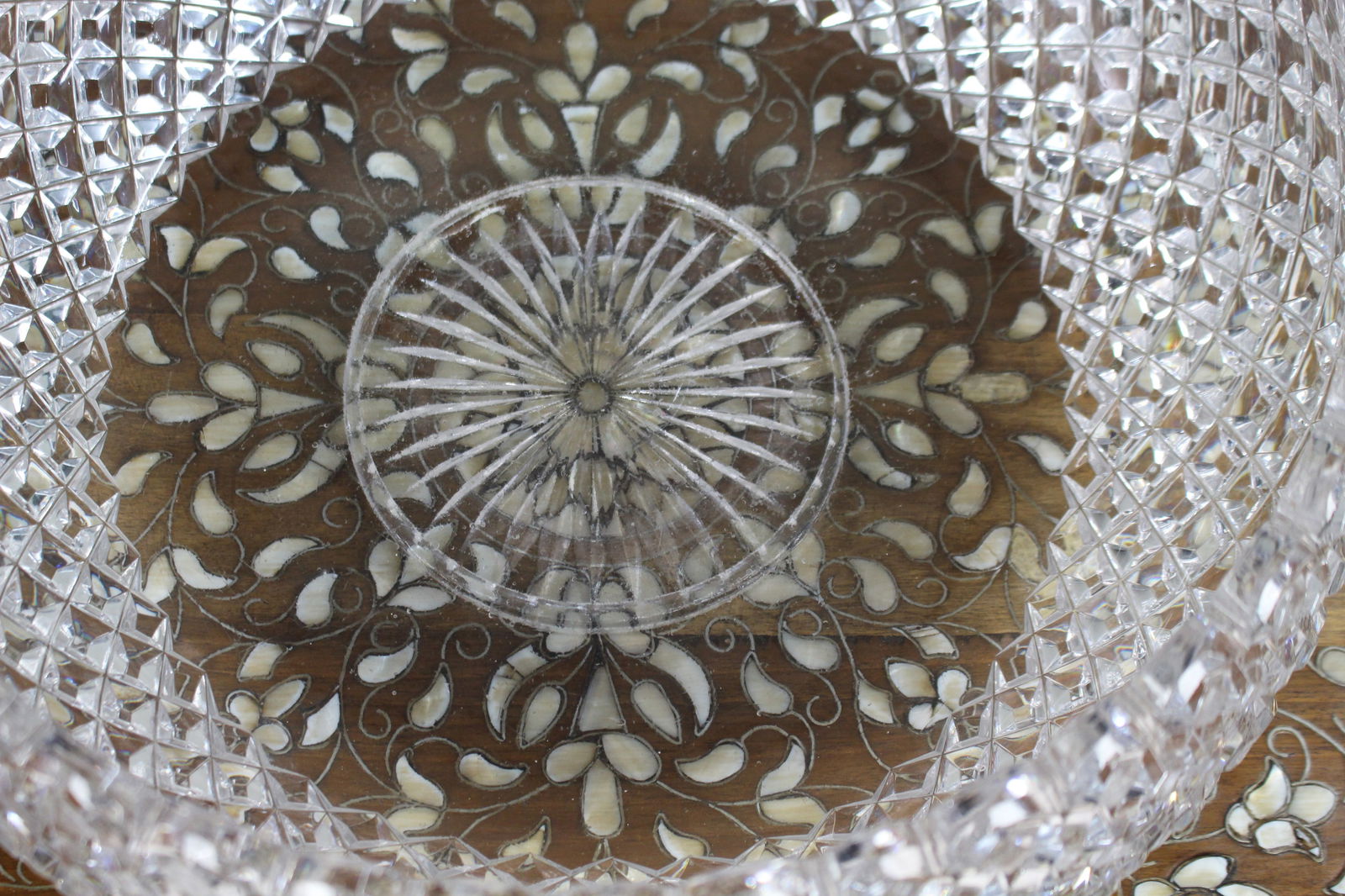 Monumental Hand-Cut Crystal Centrepiece Bowl c.1935 - 5