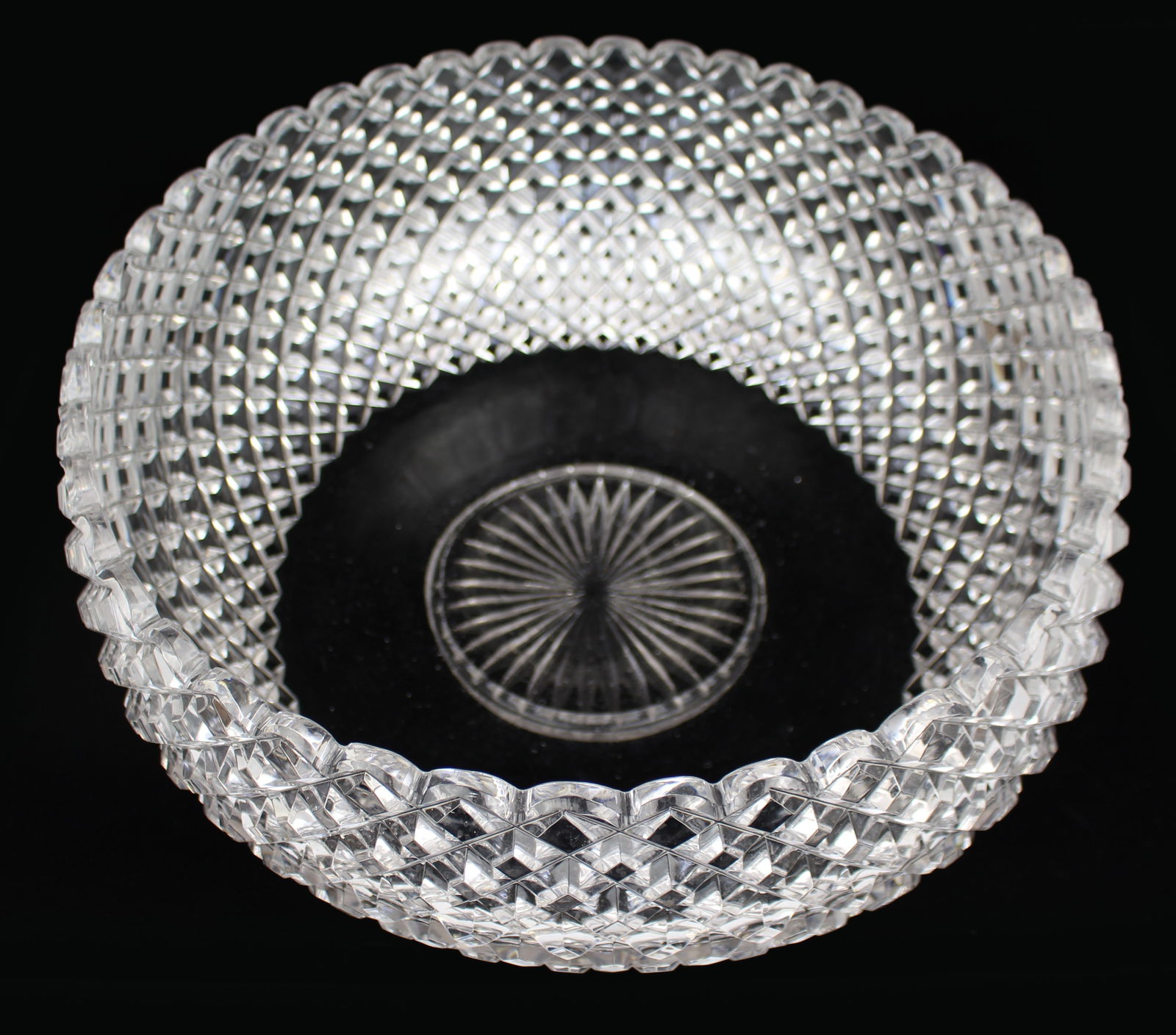 Monumental Hand-Cut Crystal Centrepiece Bowl c.1935 - 8