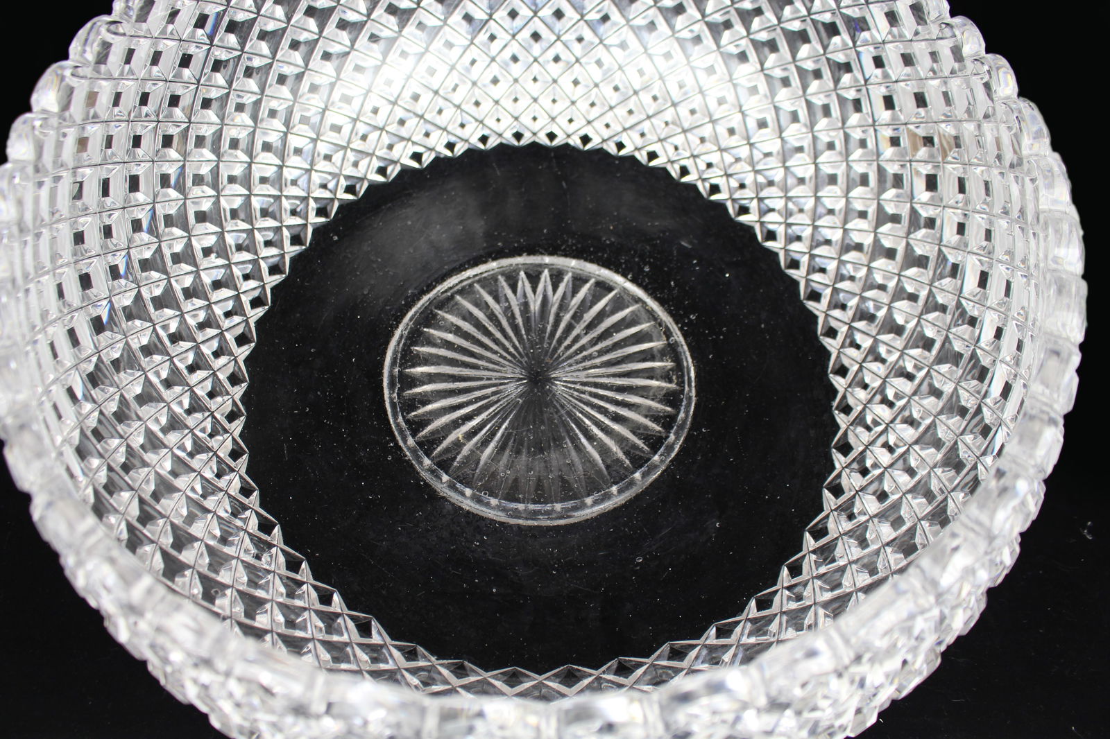 Monumental Hand-Cut Crystal Centrepiece Bowl c.1935 - 9