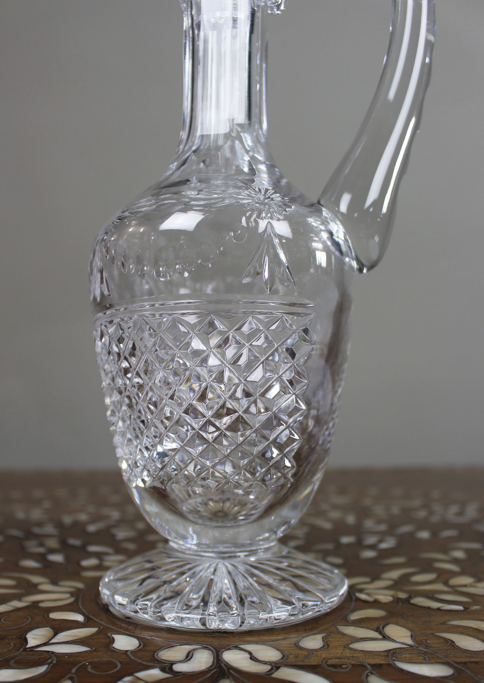 Fine Stuart Crystal Beaconsfield Cut Glass Claret Jug - 2