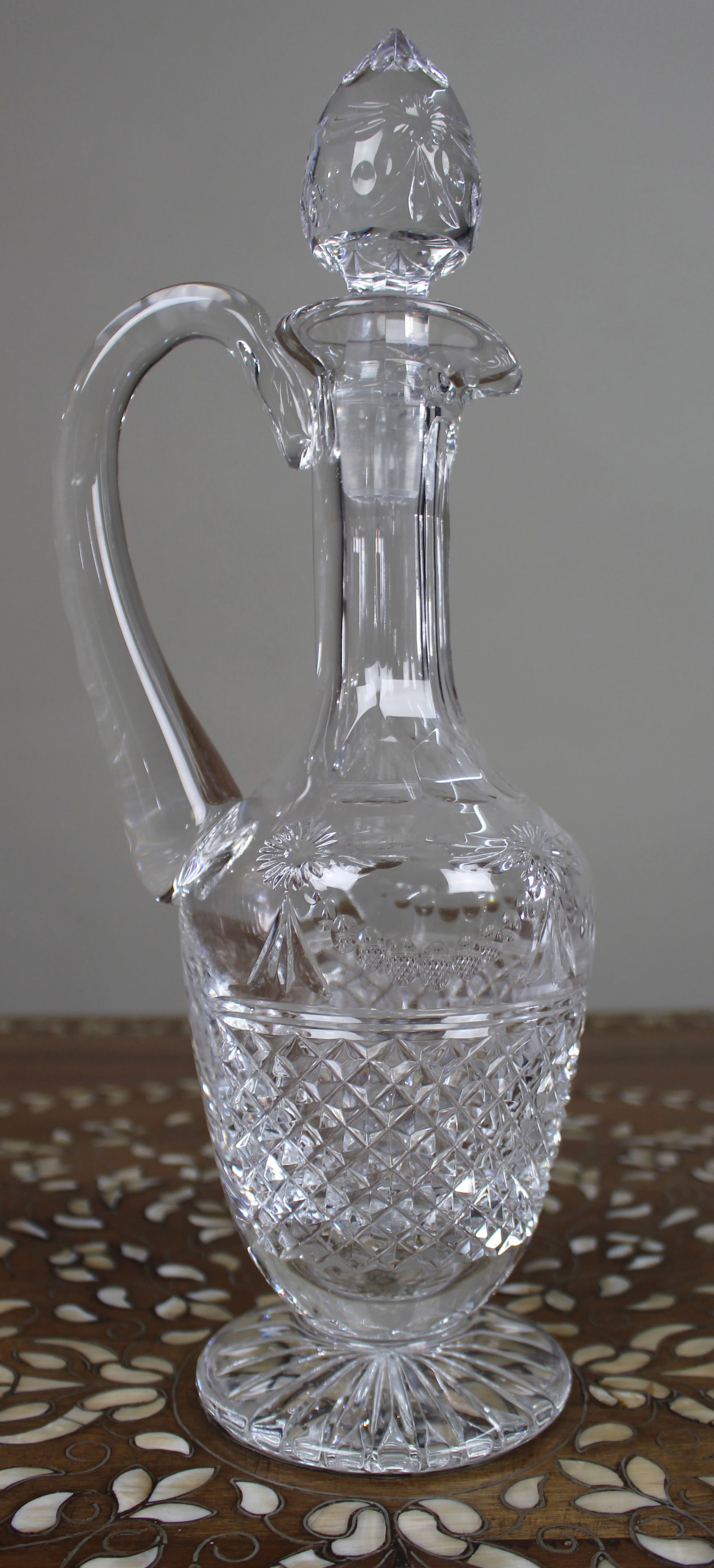 Fine Stuart Crystal Beaconsfield Cut Glass Claret Jug - 4
