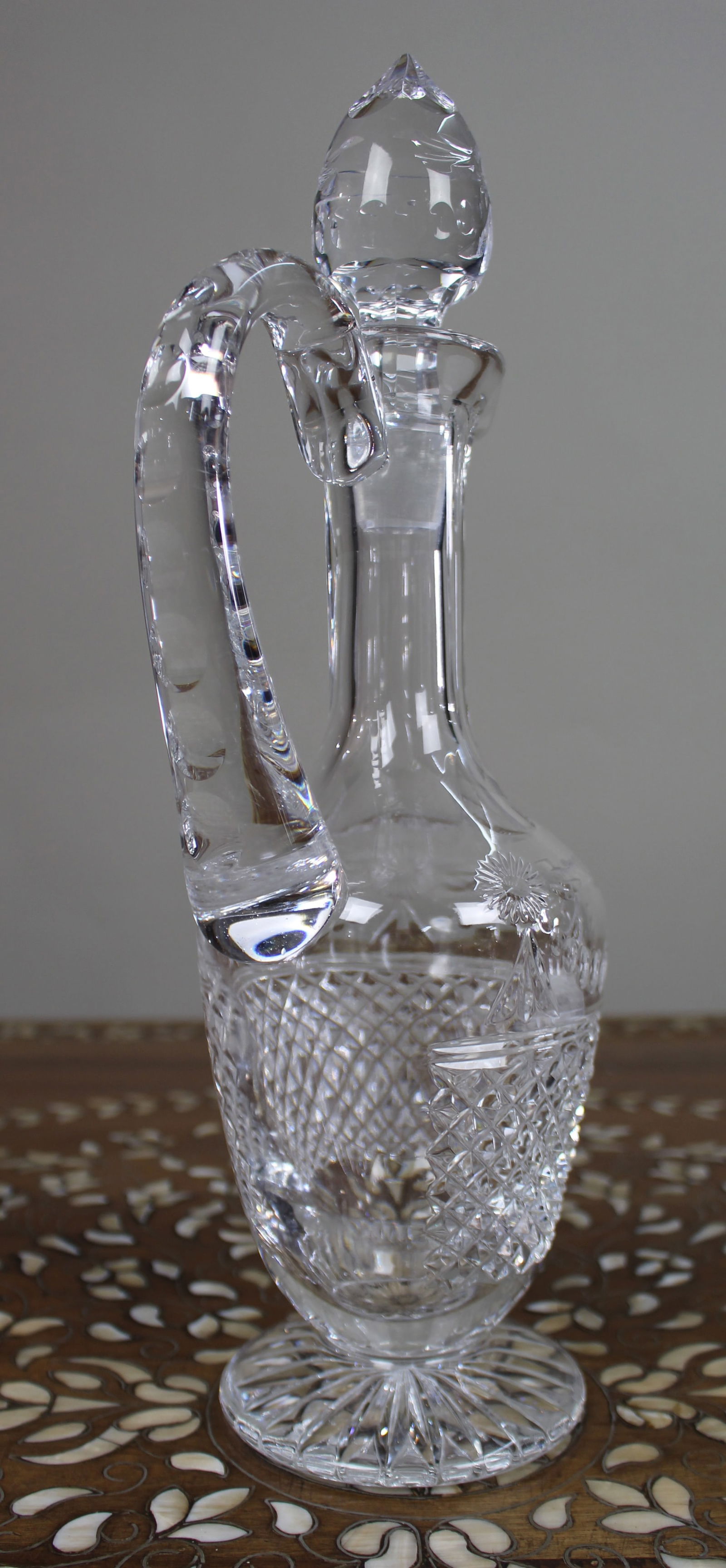 Fine Stuart Crystal Beaconsfield Cut Glass Claret Jug - 5