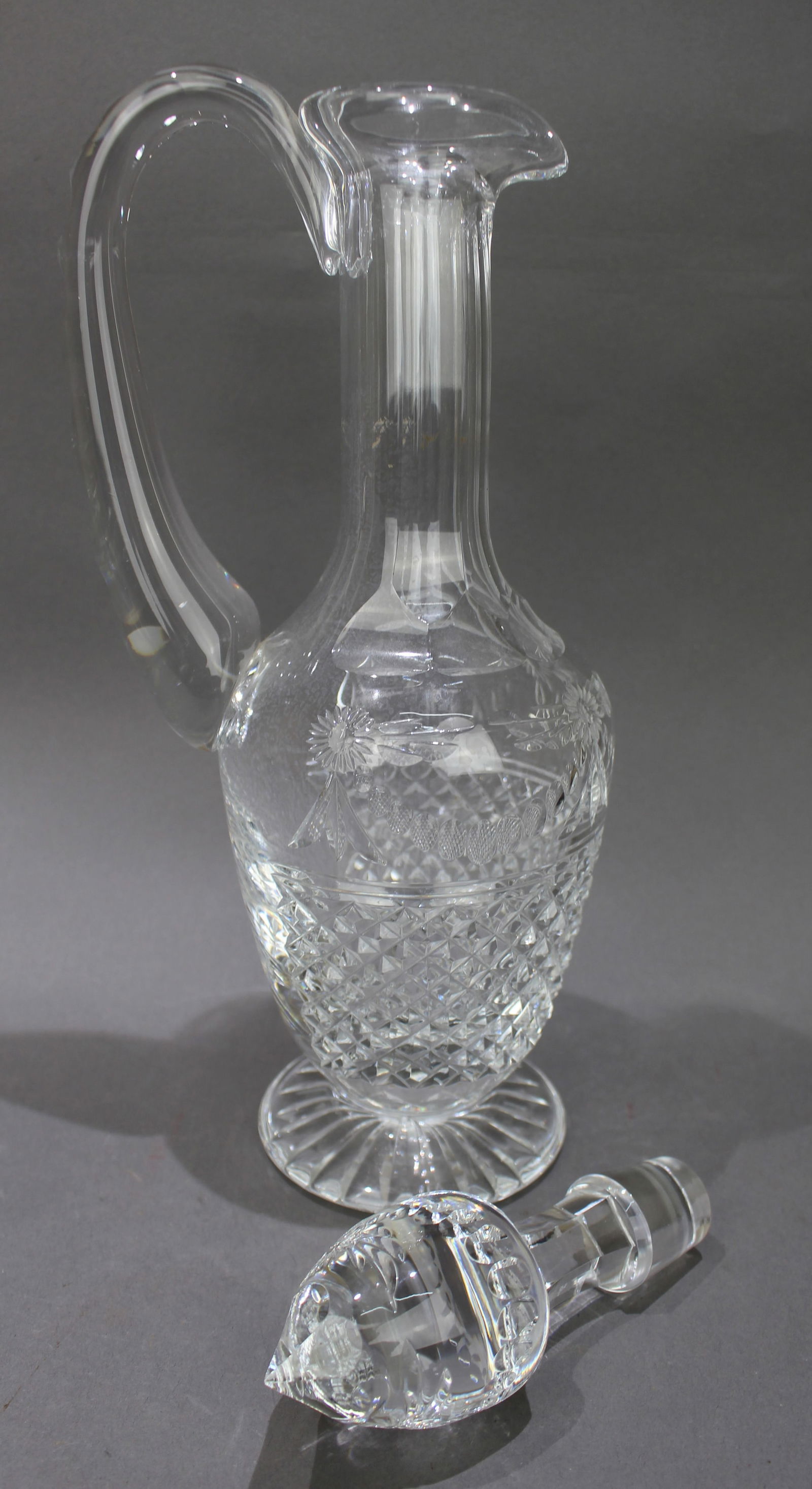 Fine Stuart Crystal Beaconsfield Cut Glass Claret Jug - 9